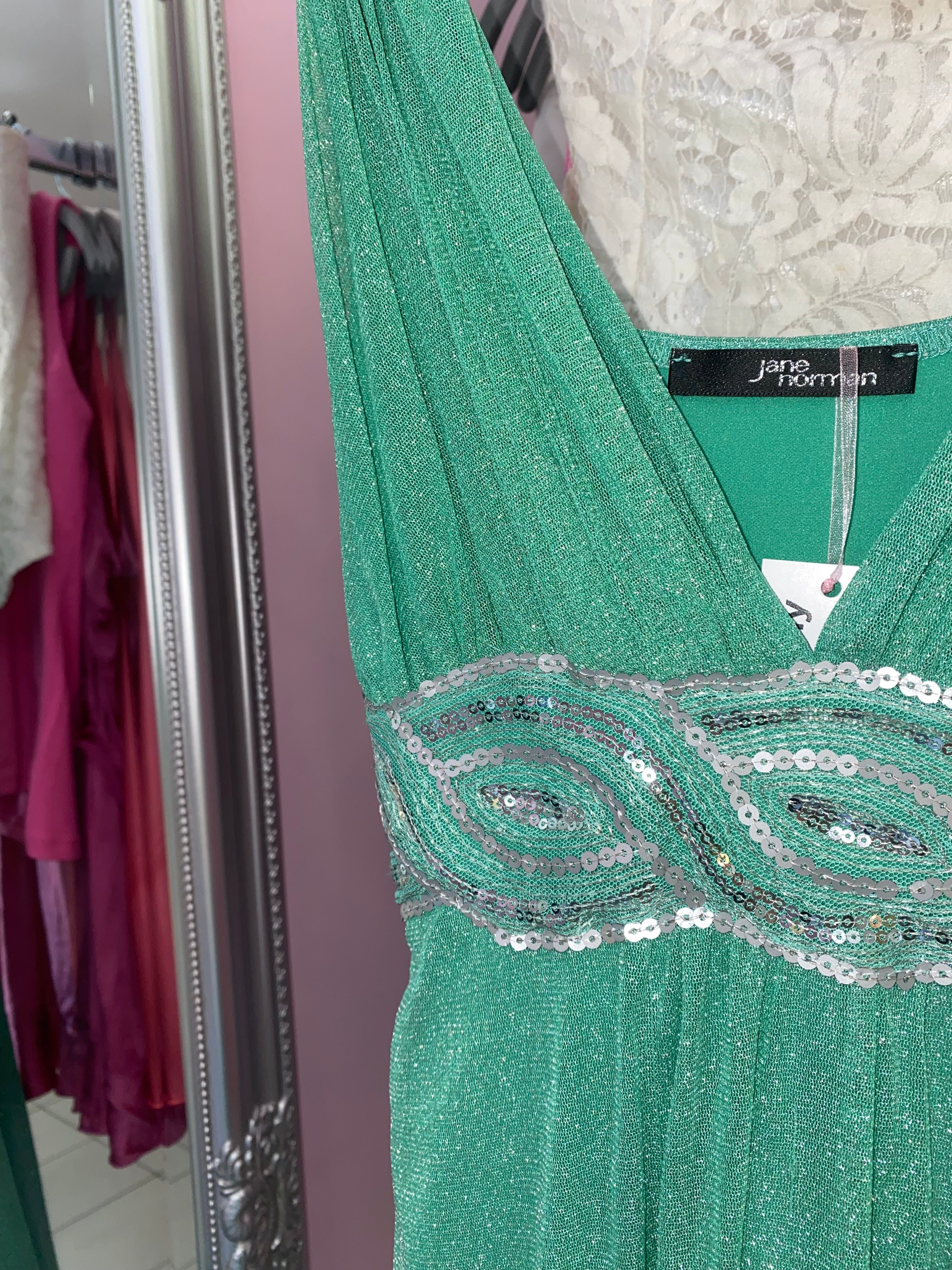 Turquoise sparkling princess dress