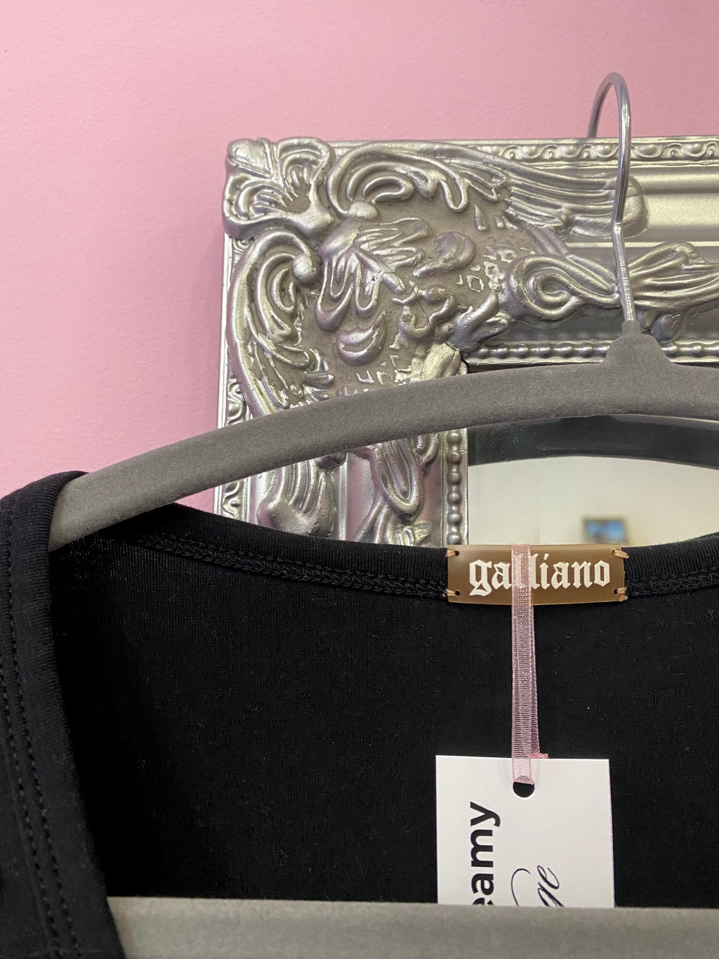 Galliano sequin long sleeve top