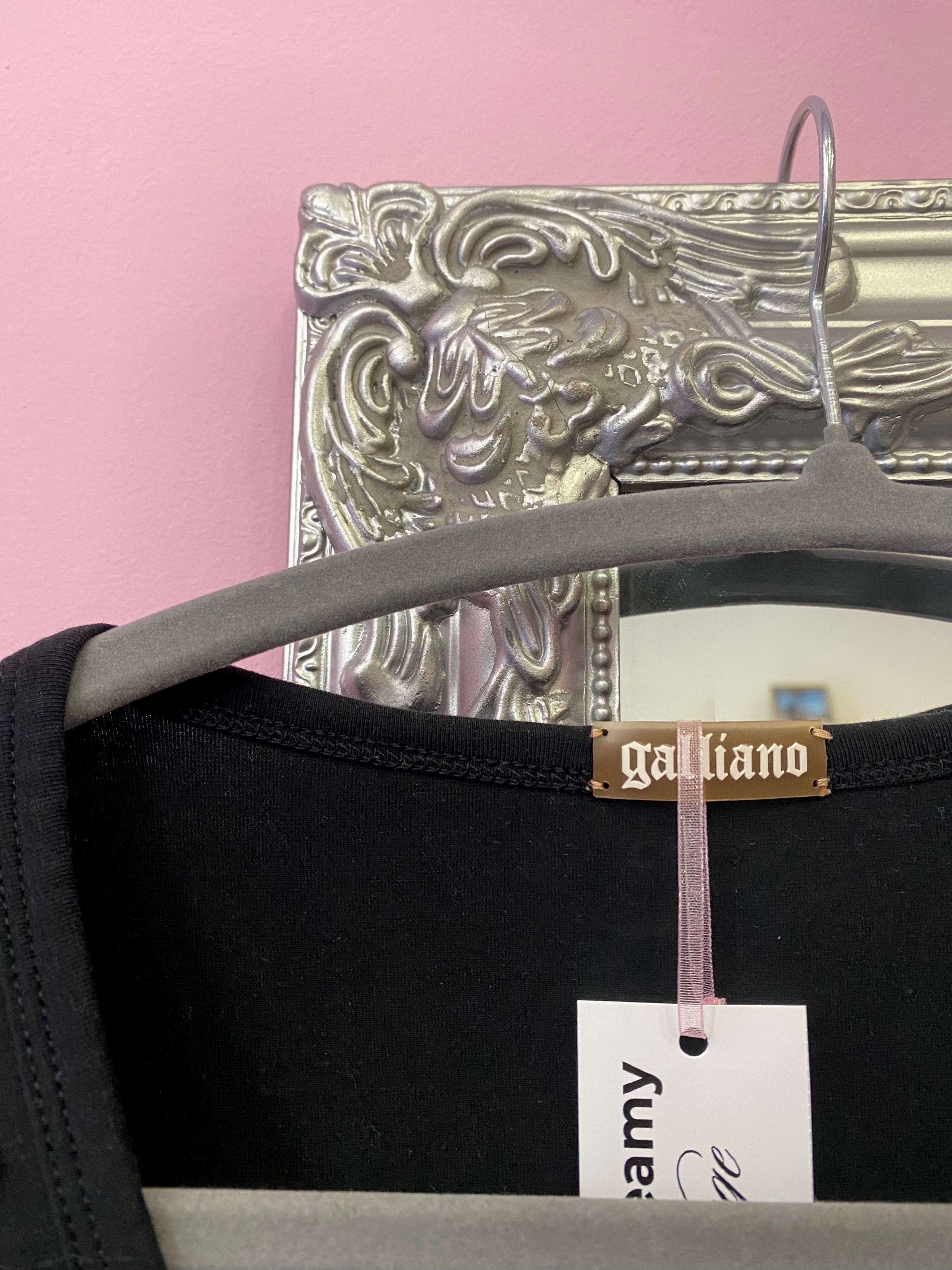 Galliano sequin long sleeve top