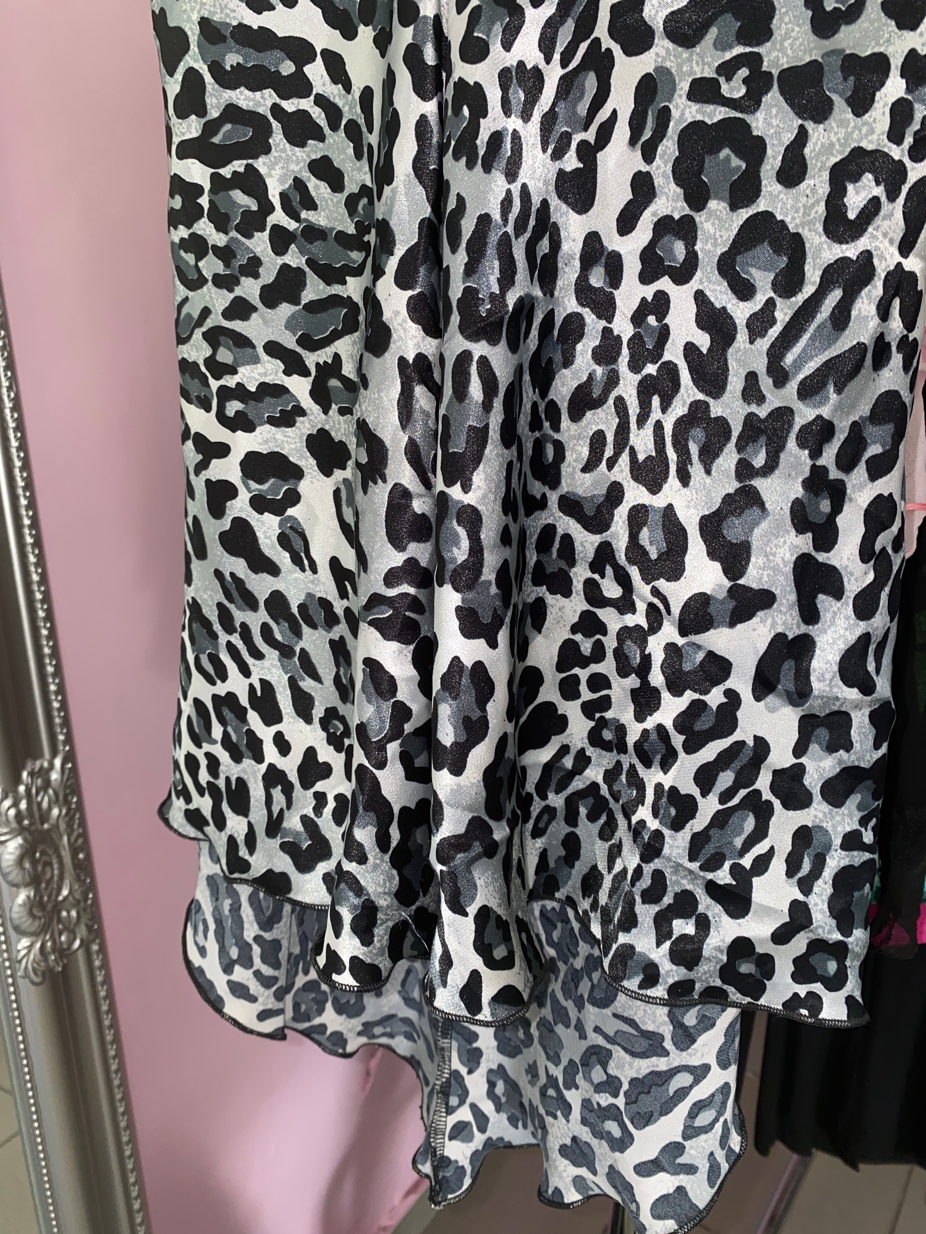 Leopard halter top