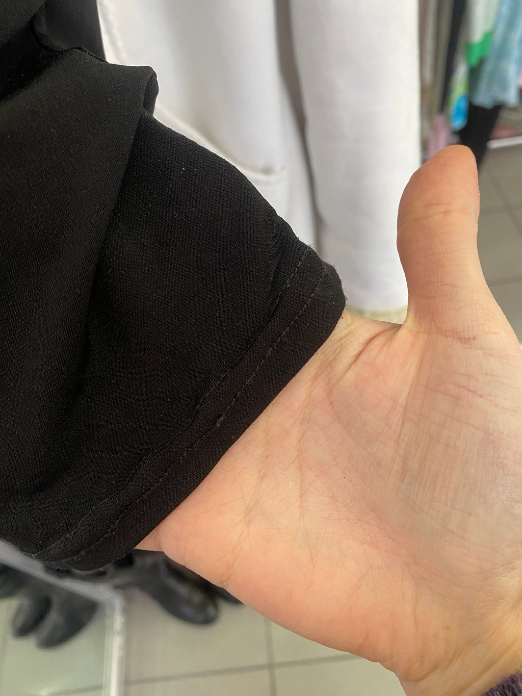 Black halter neck top