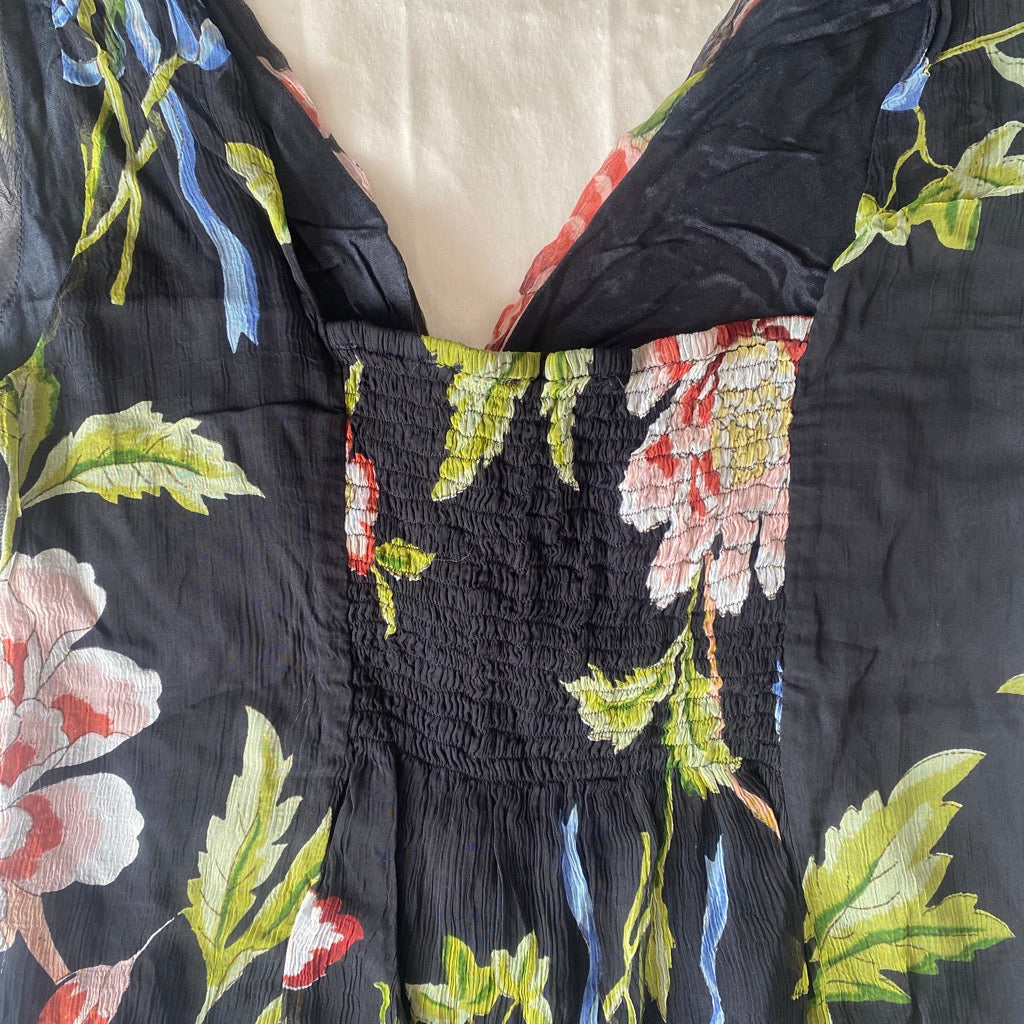Vintage floral summer top