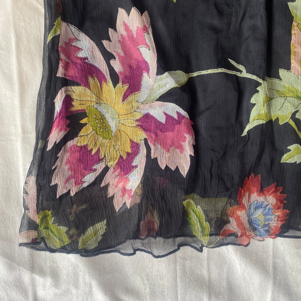 Vintage floral summer top