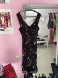 Vintage black floral dress