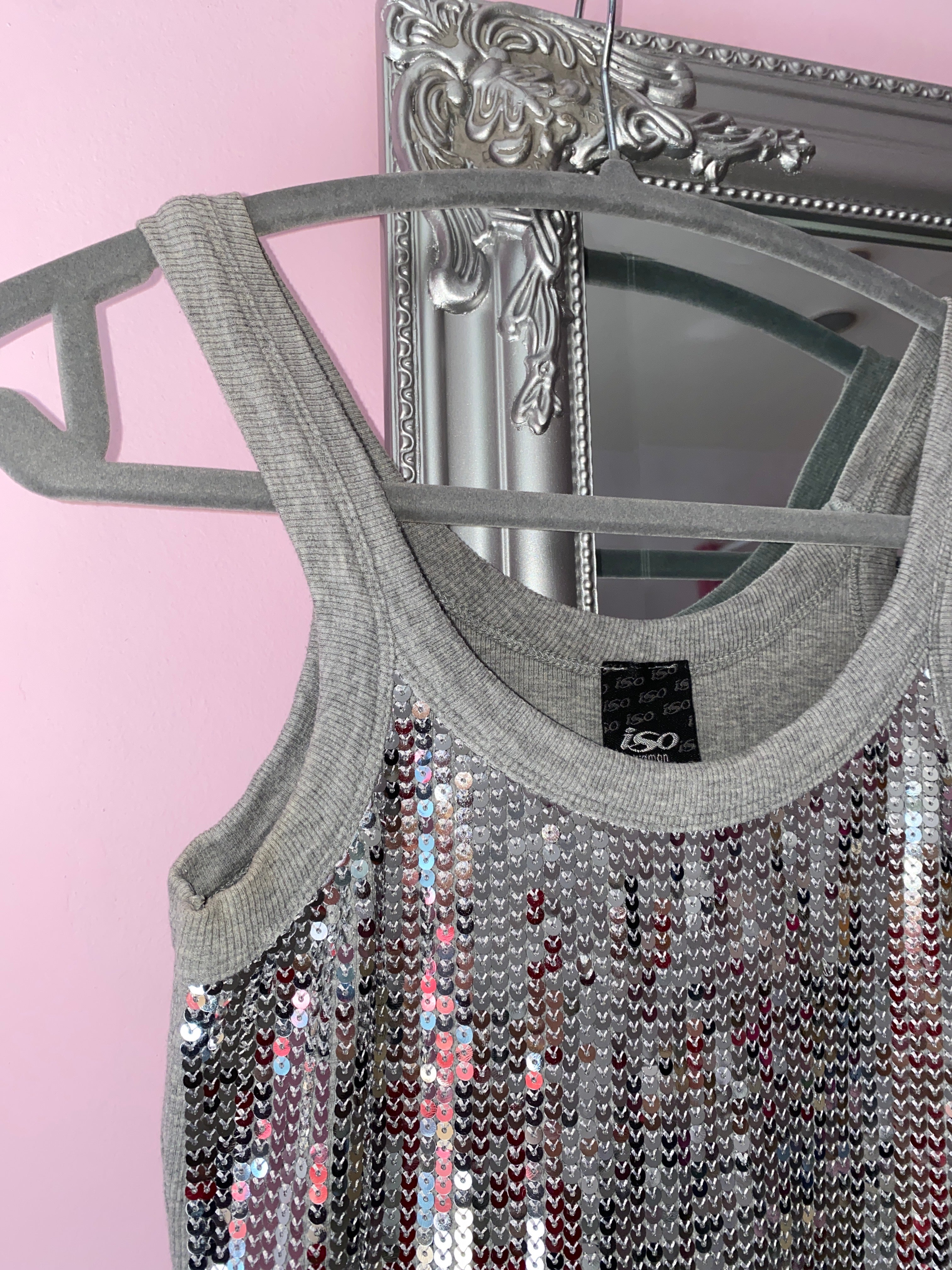 Y2K Sequin tank top