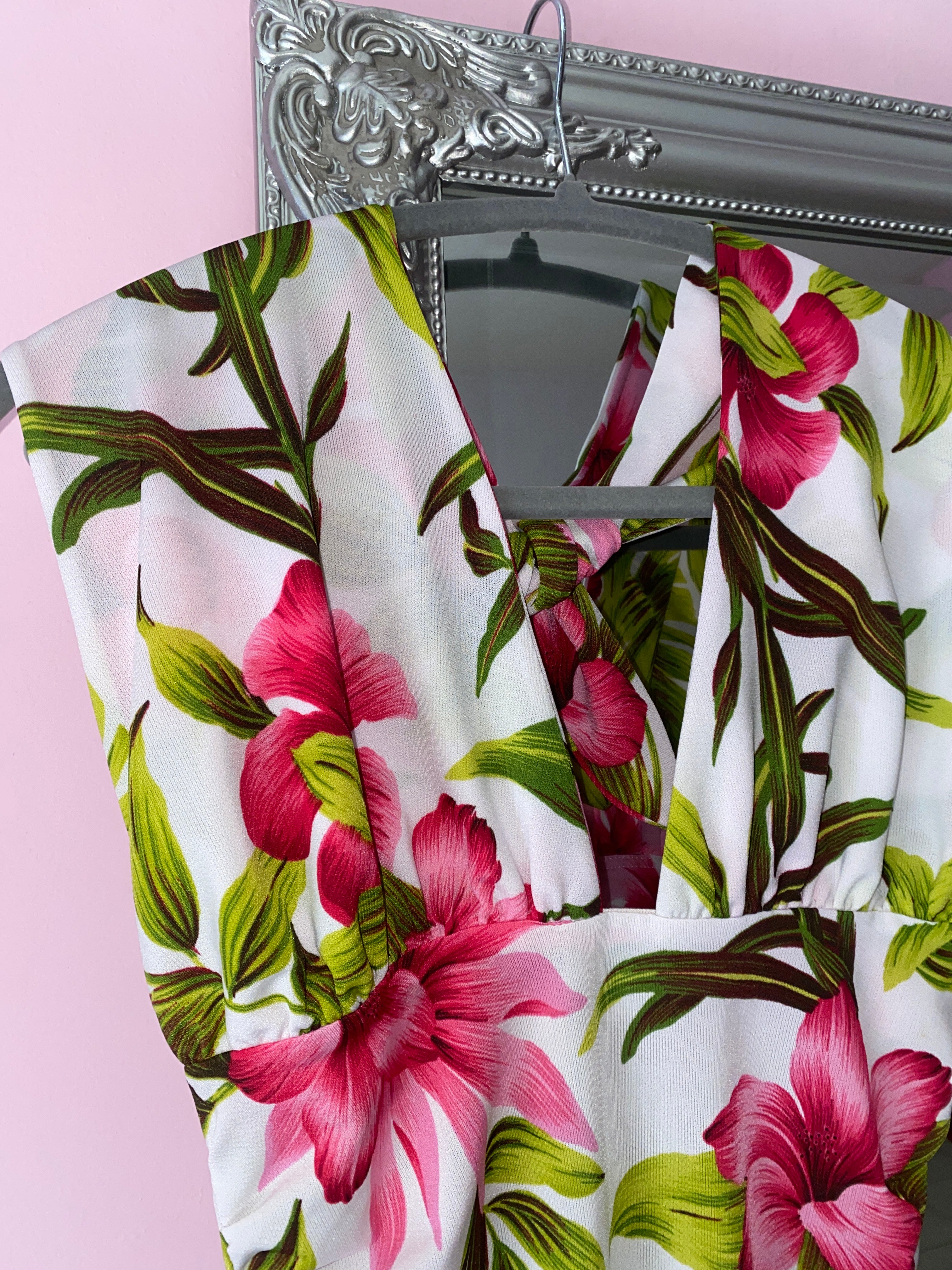Tropical halter top