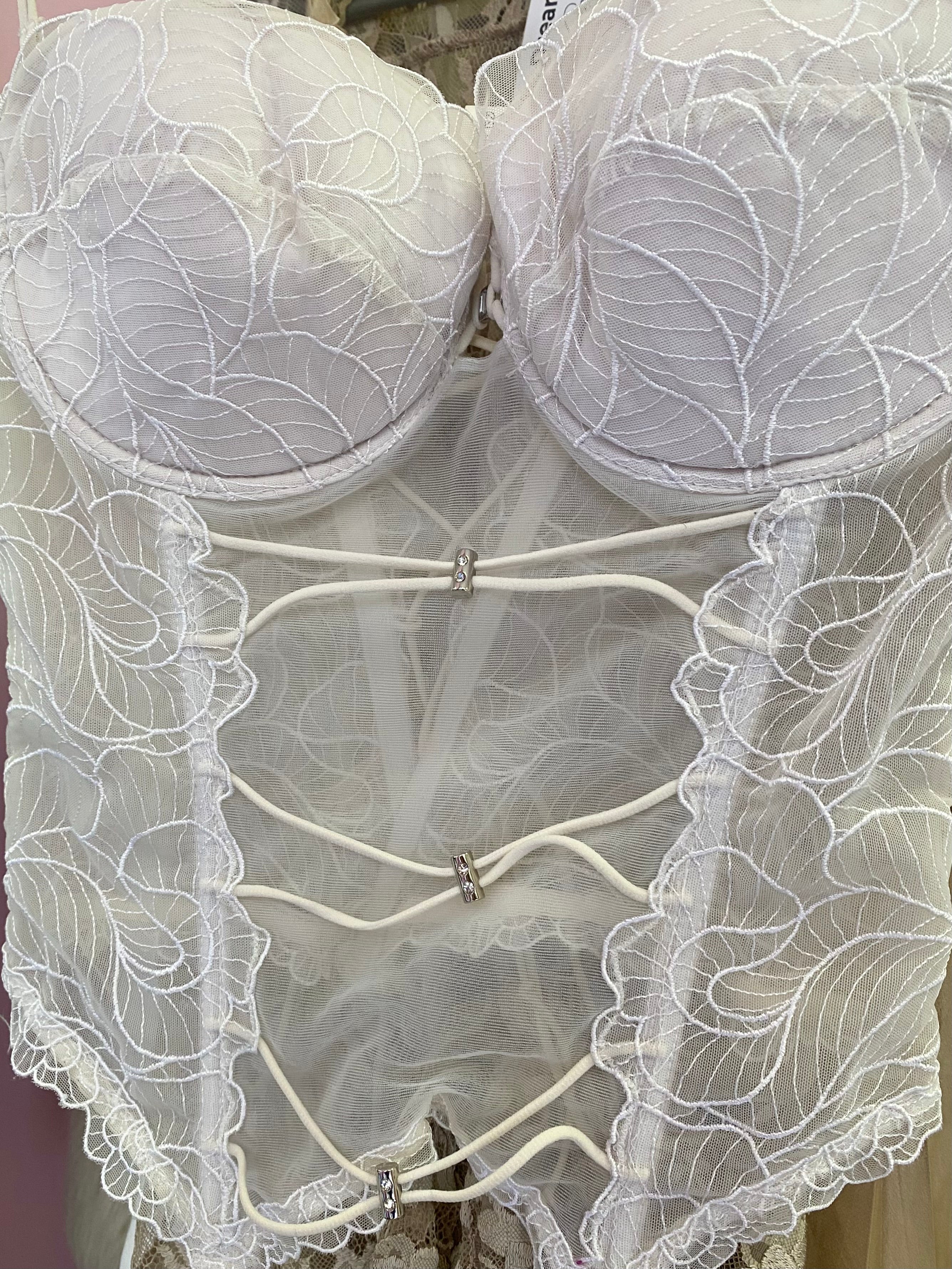 White delicate corset