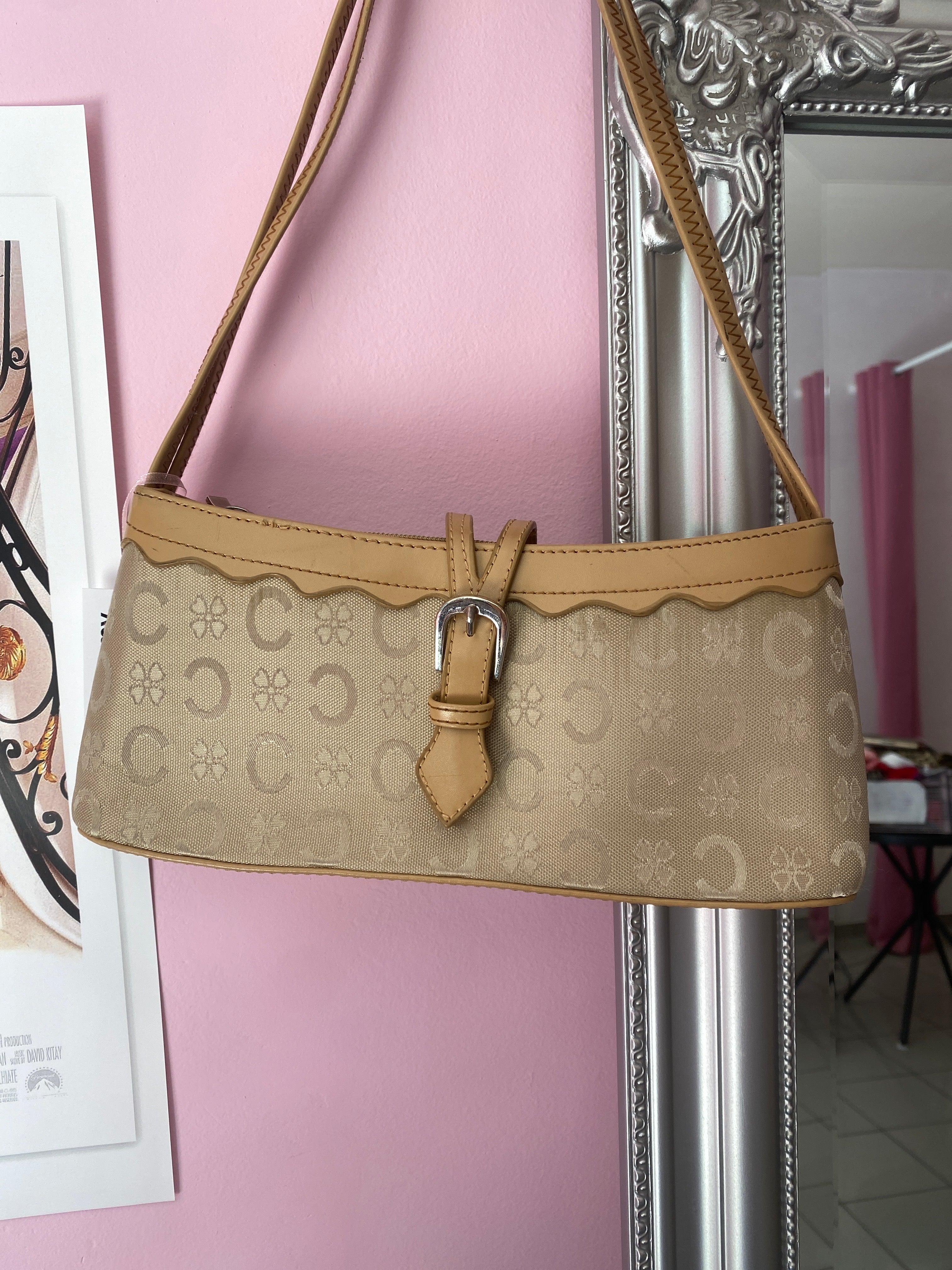 Vintage beige shoulder bag