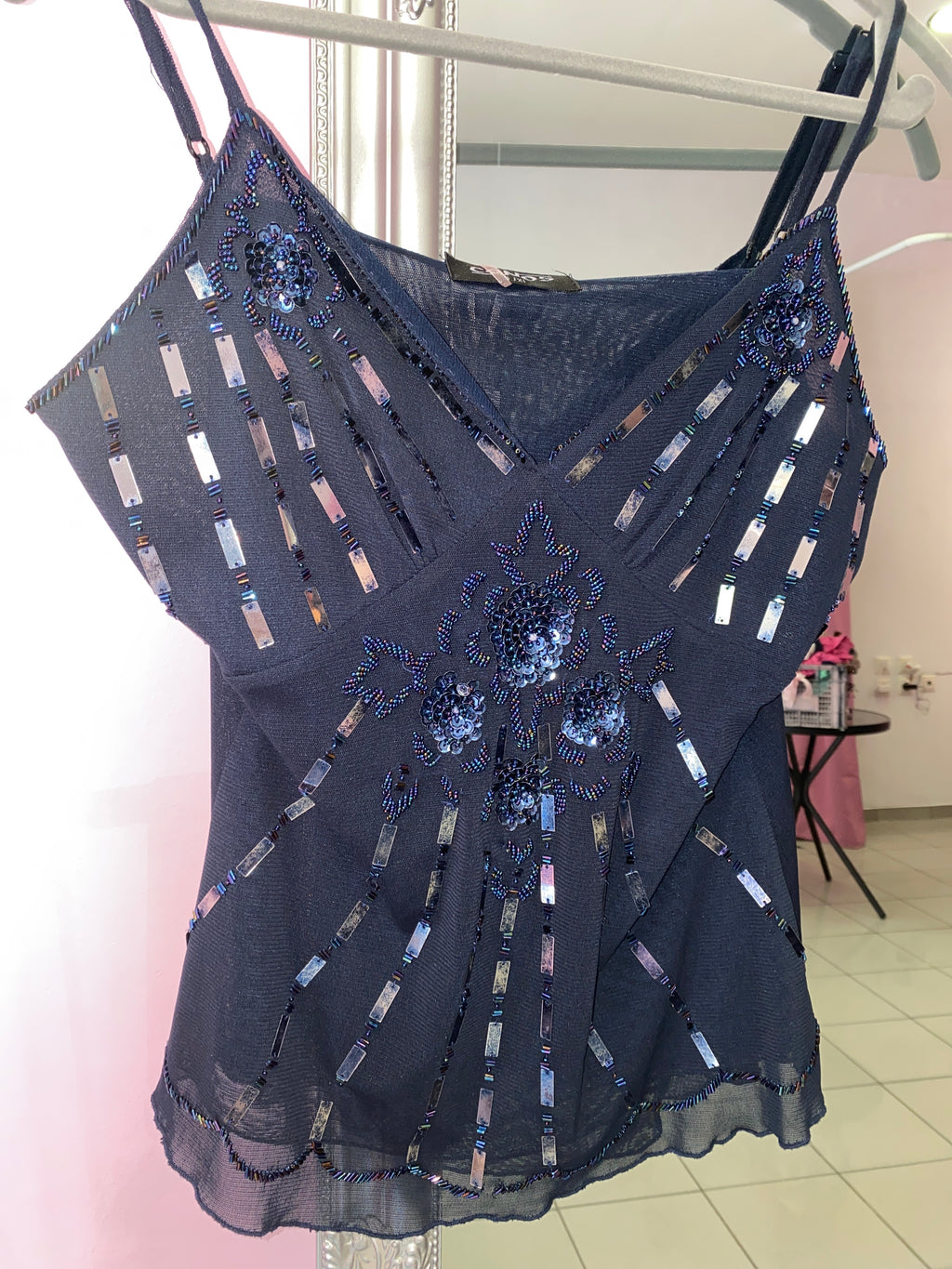 Beaded cami top