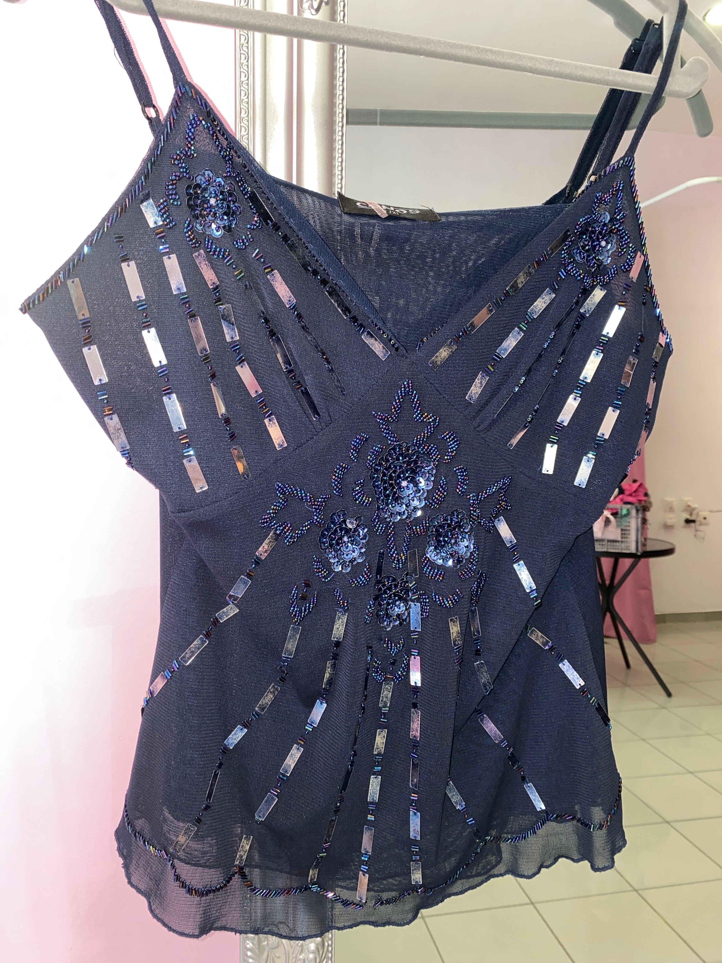 Beaded cami top