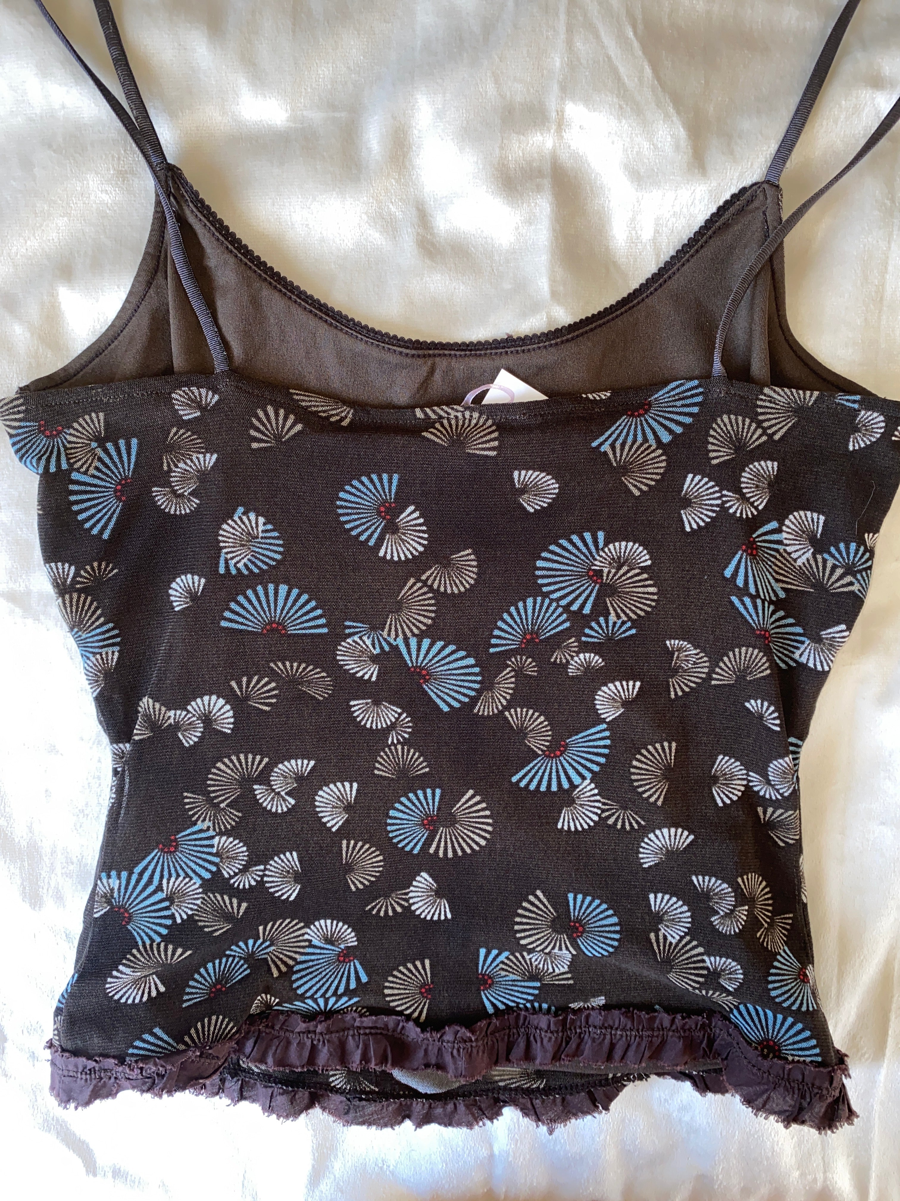 Vintage earth blossom cami top