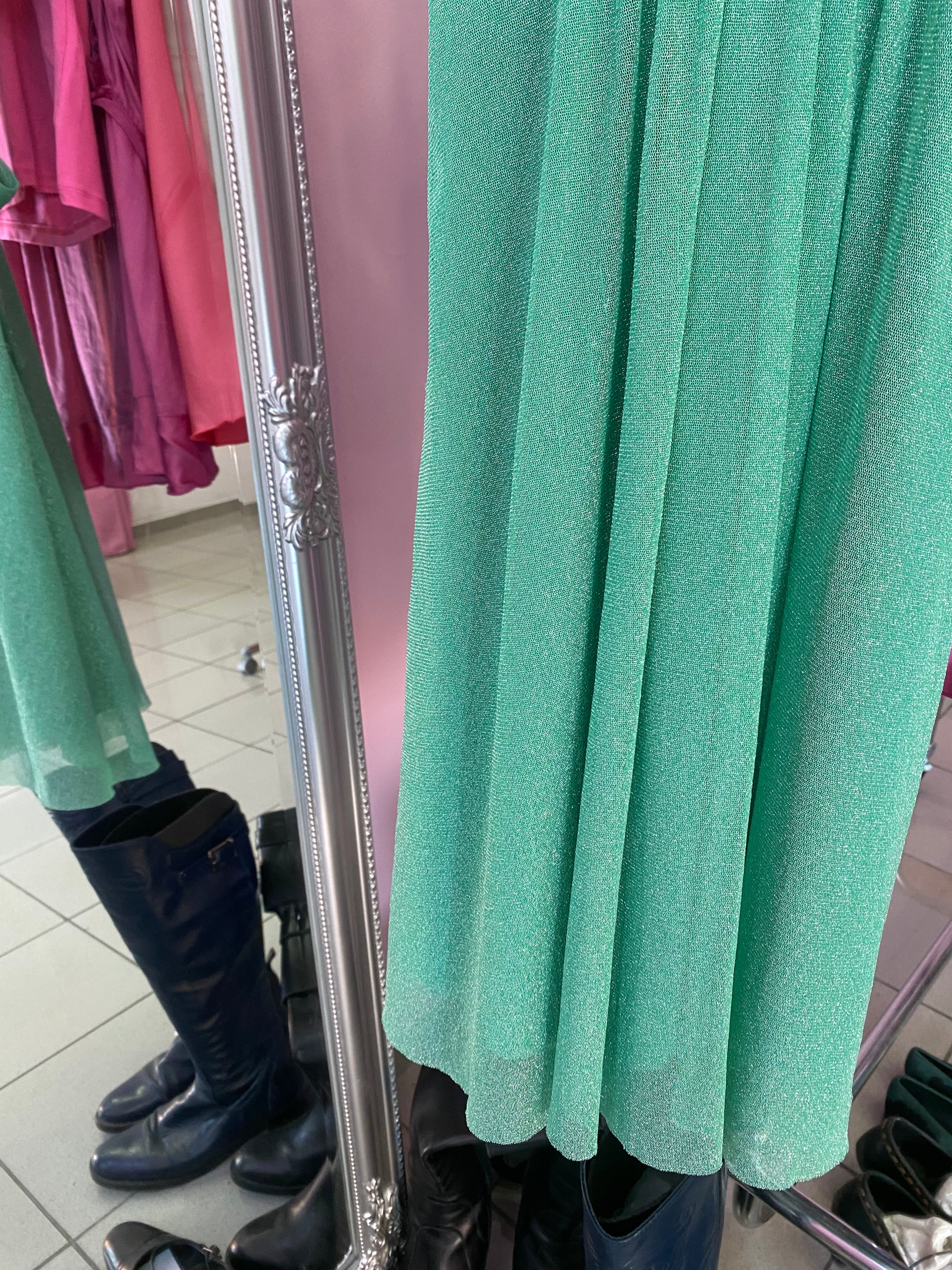 Turquoise sparkling princess dress