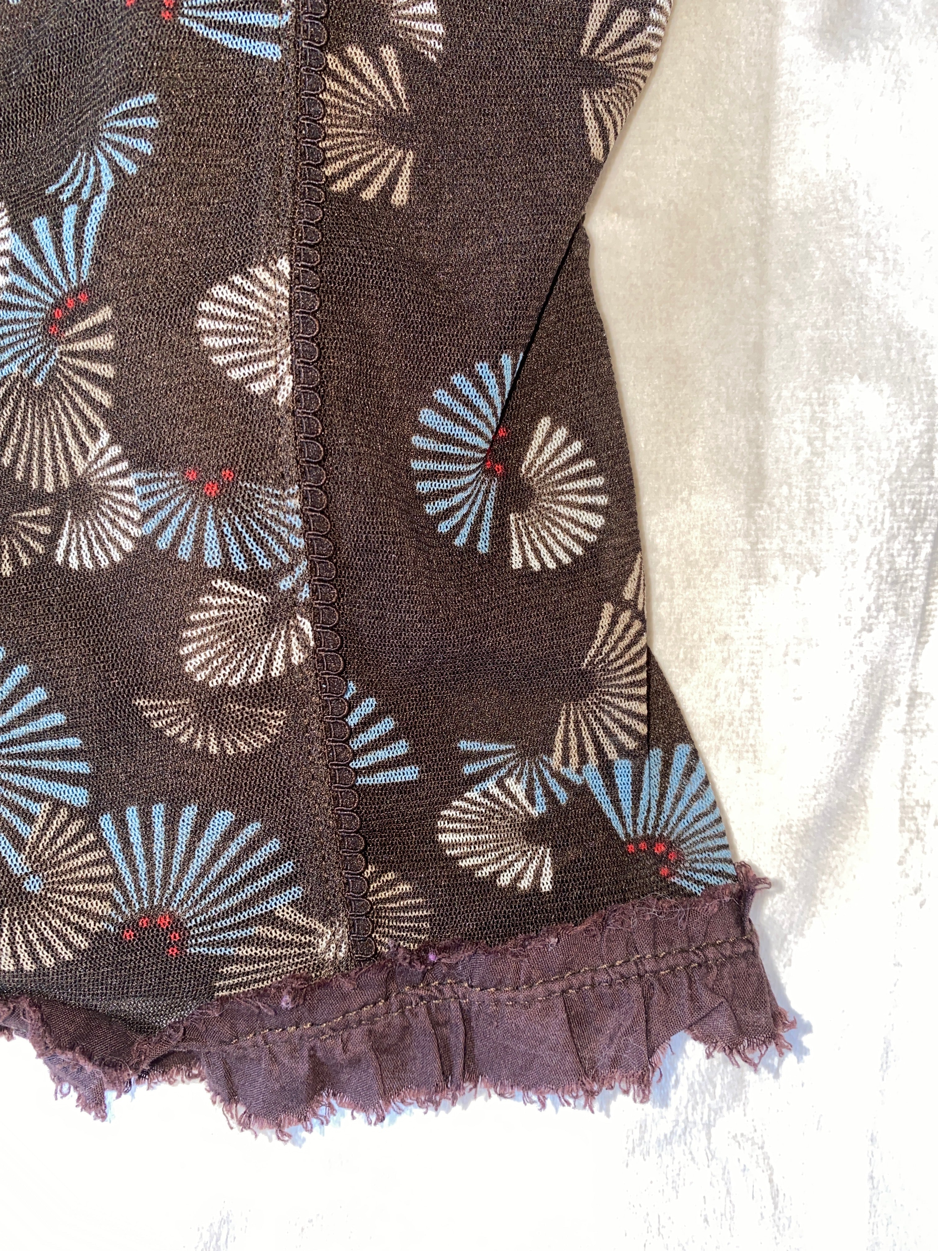 Vintage earth blossom cami top