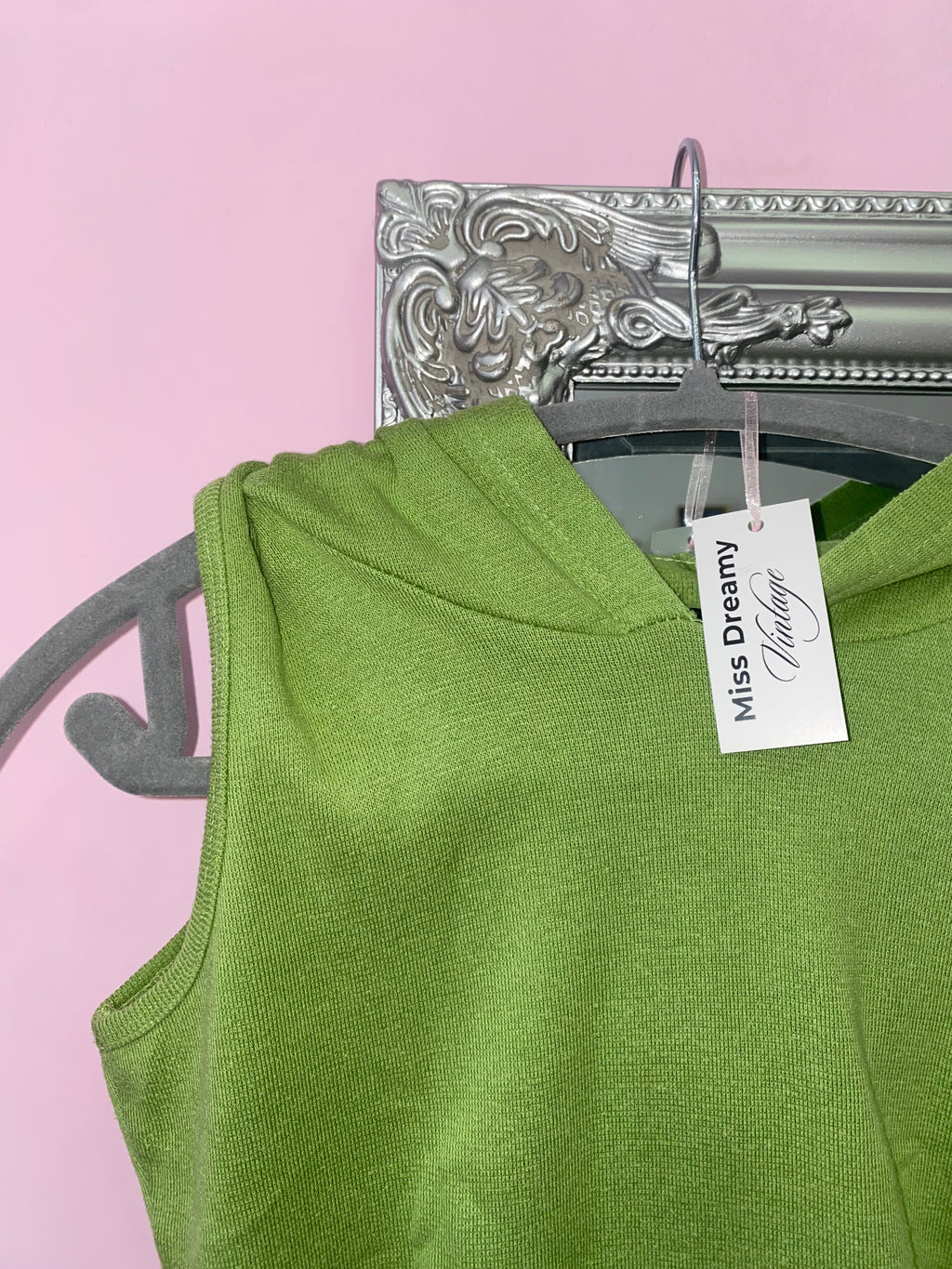 Y2K greek tank top with a hood