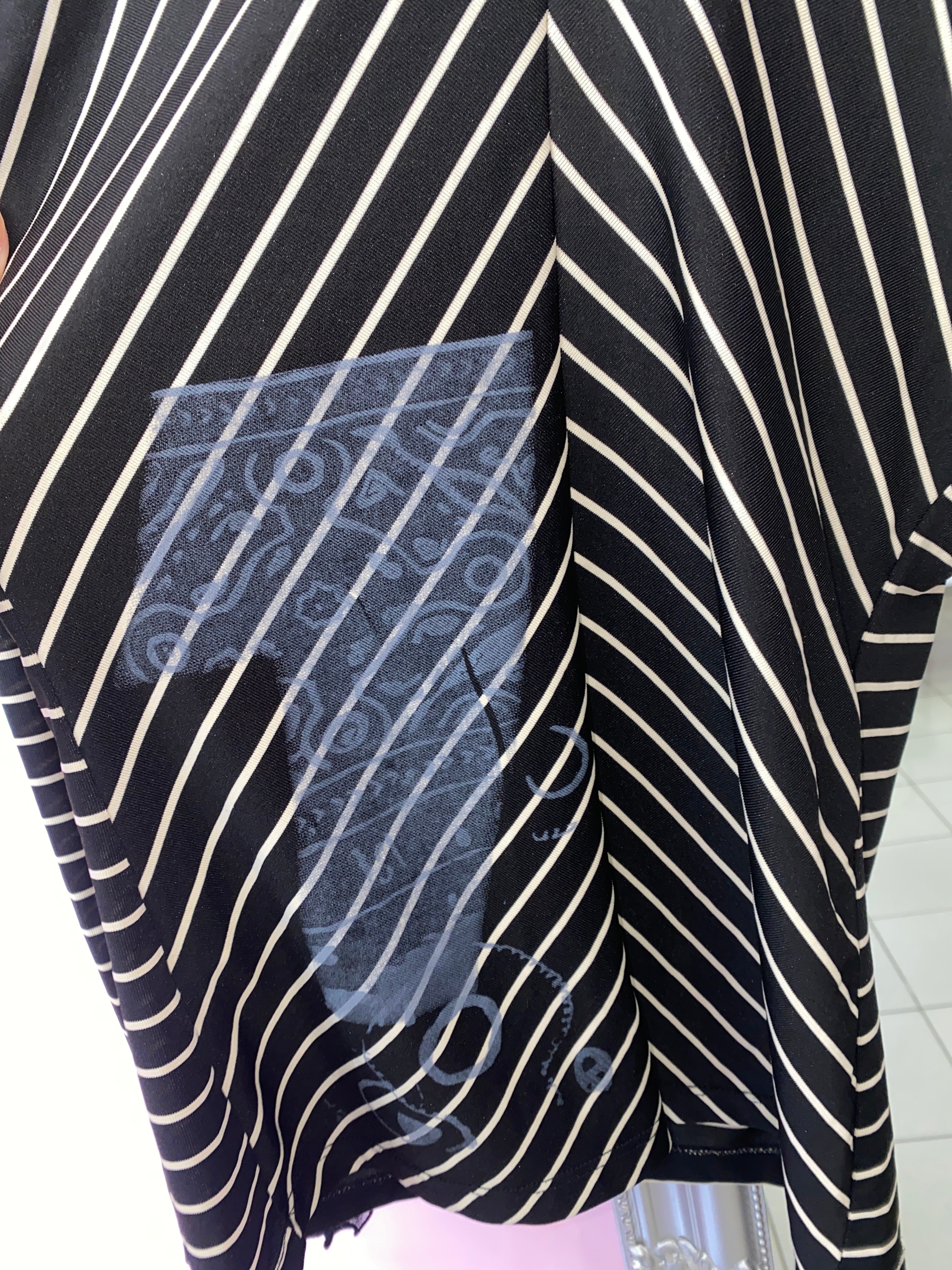 Black striped blouse