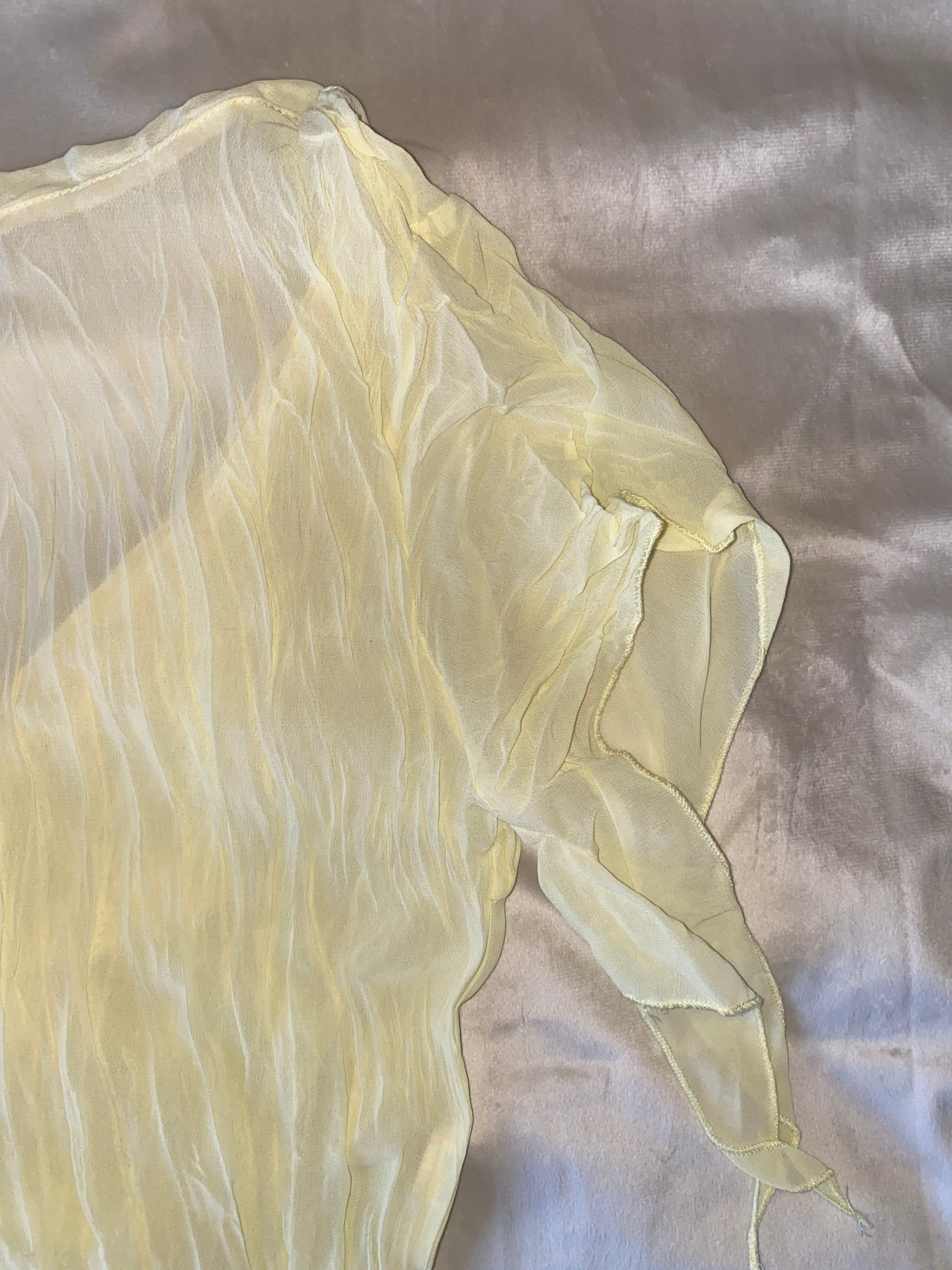 Vintage yellow fairy blouse
