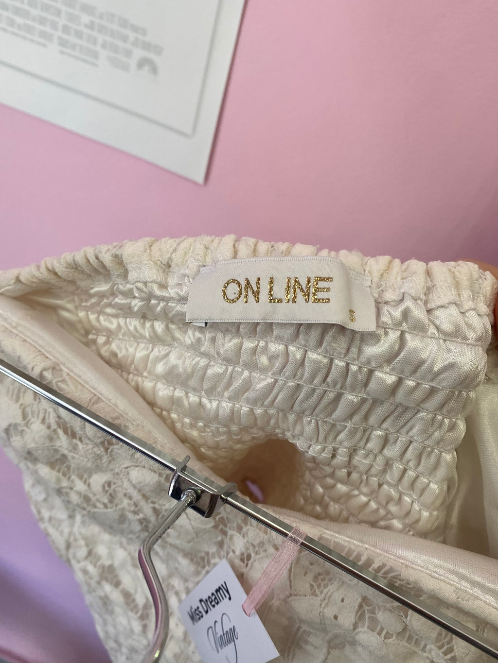 White lace sleeveless top