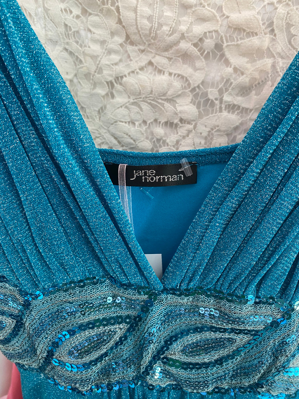 Blue sparkling princess dress