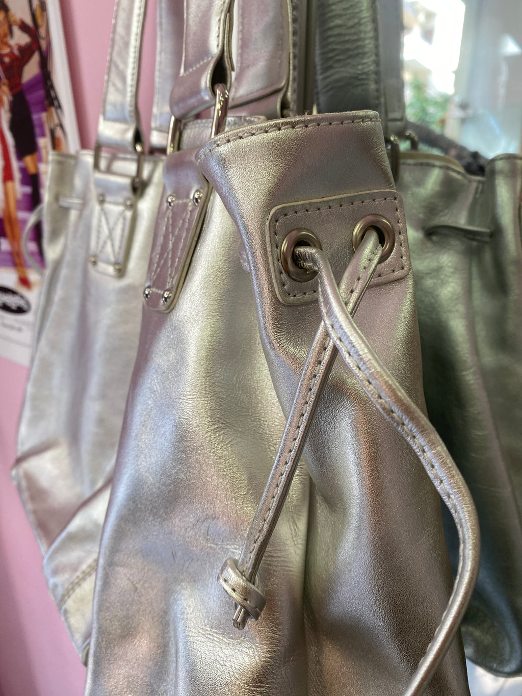 Silver metallic silver bag