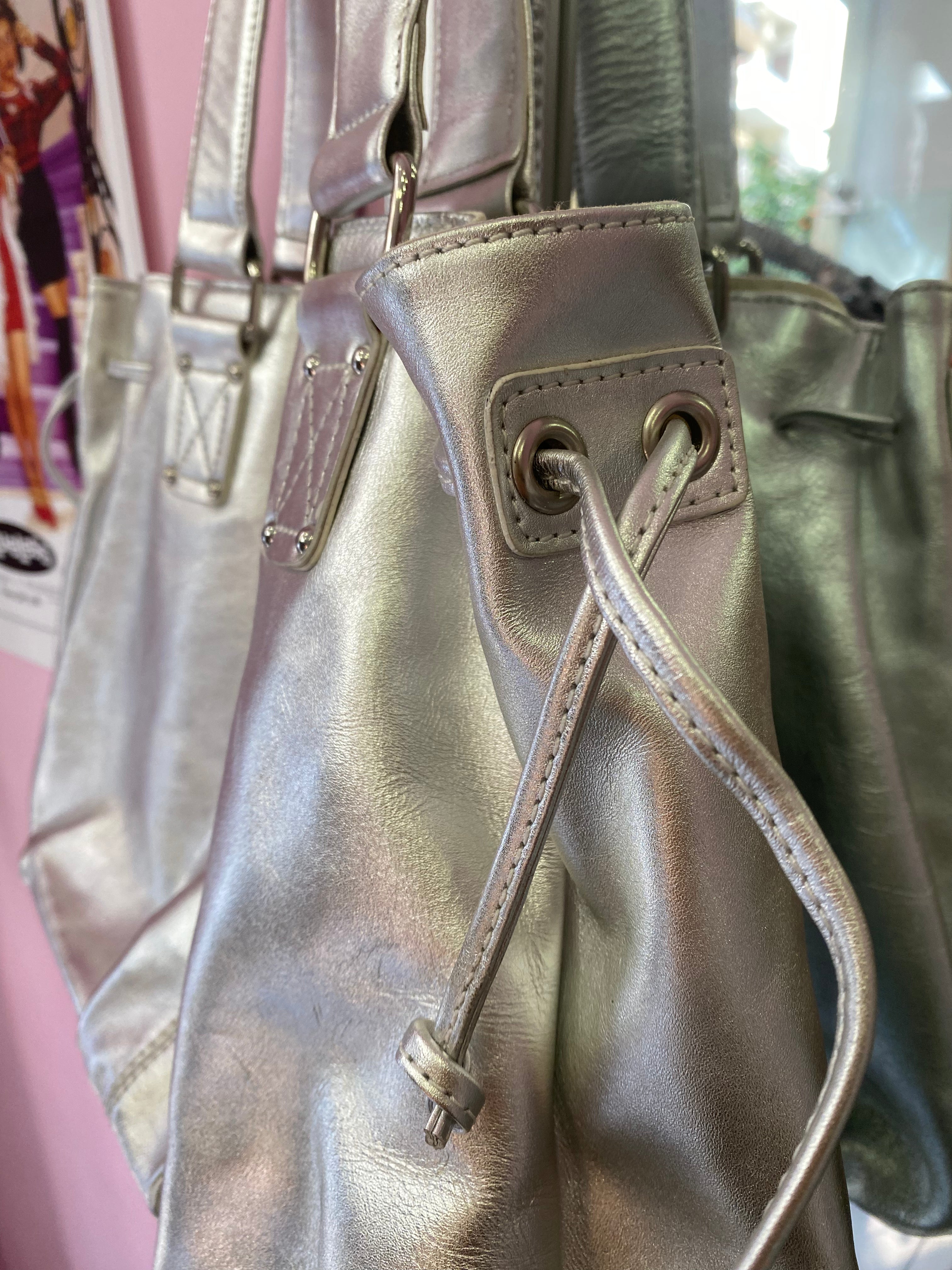 Silver metallic silver bag