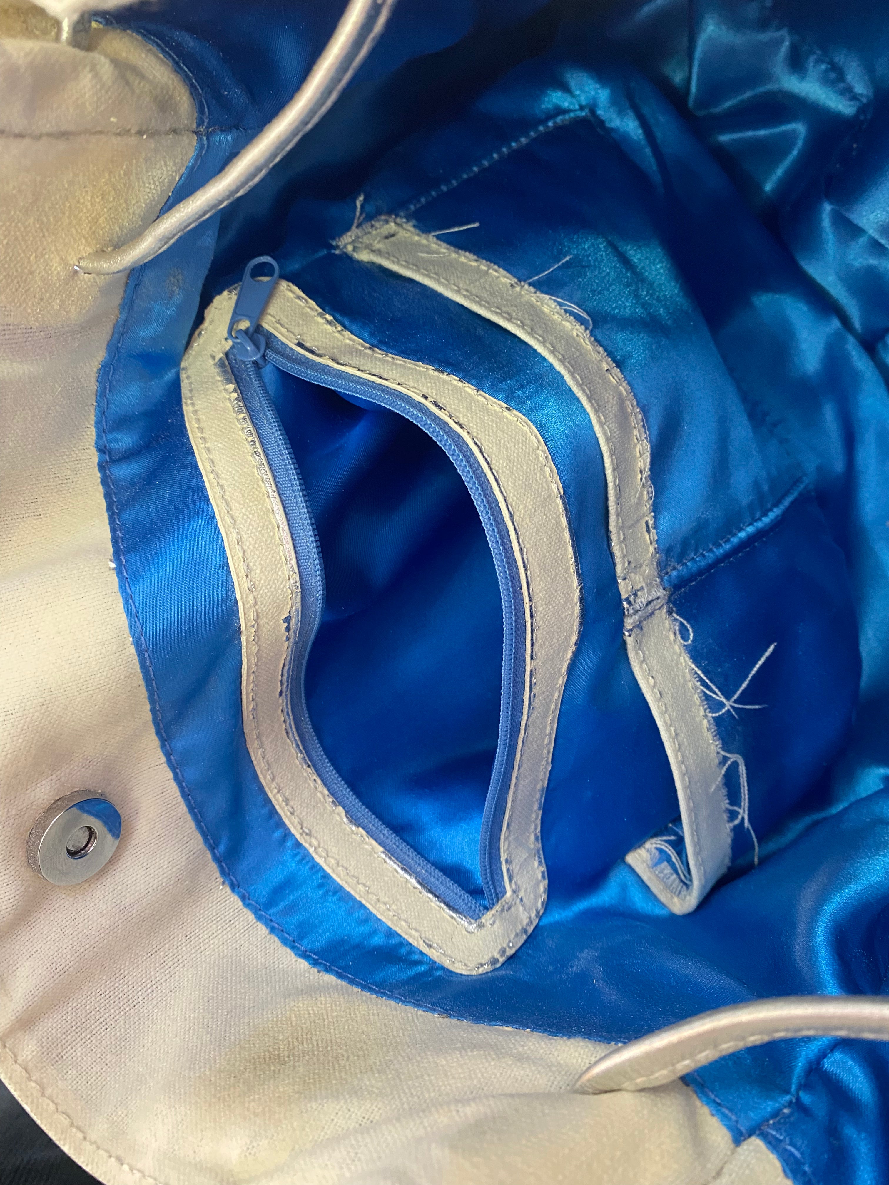 Silver metallic silver bag