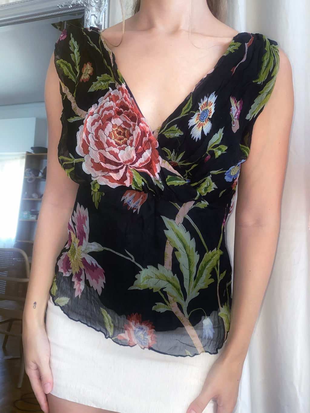 Vintage Velvet Night Top
