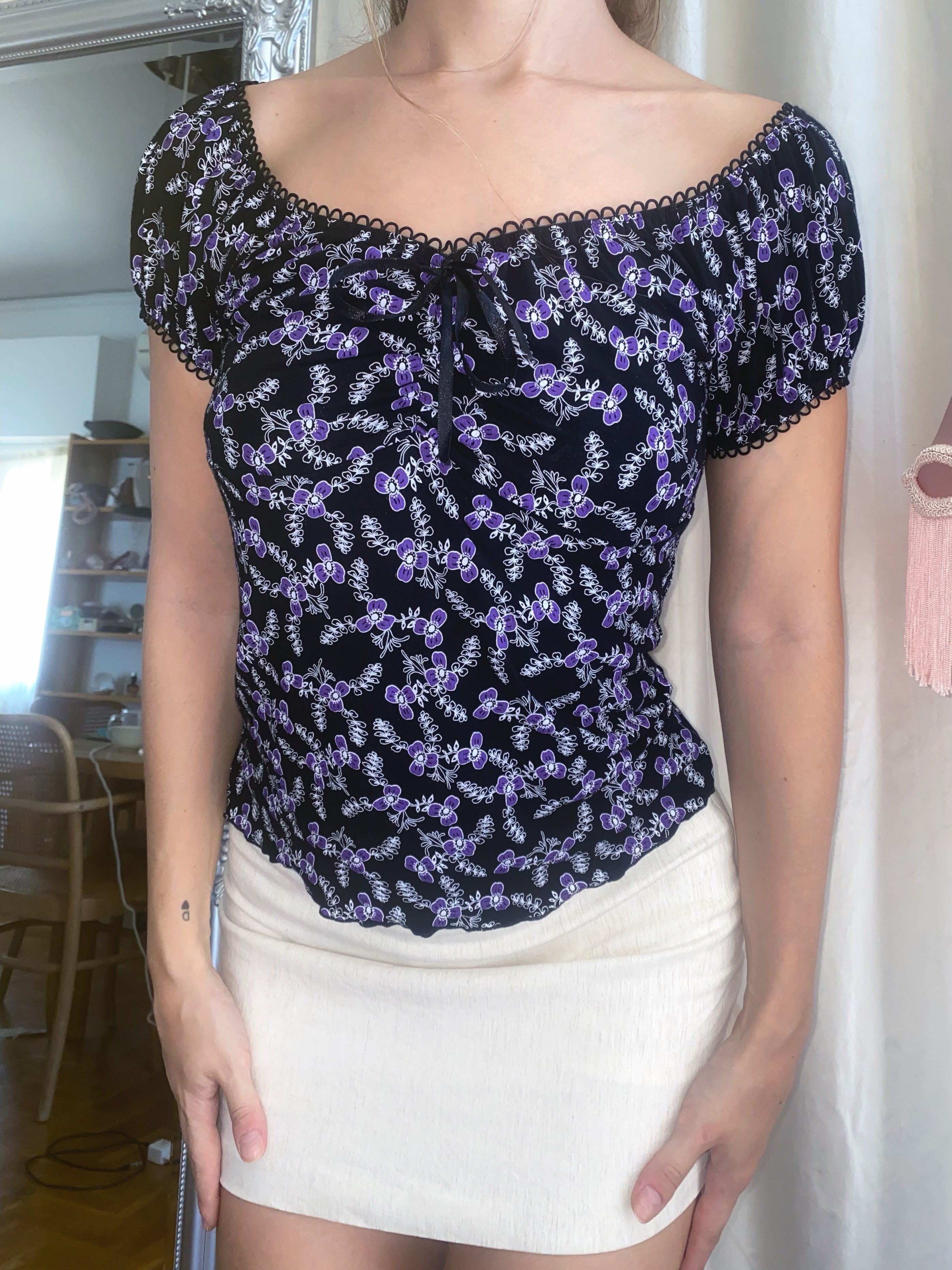 2000s Wisteria Bloom Top