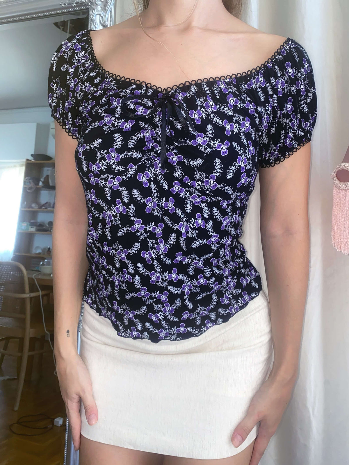 2000s Wisteria Bloom Top