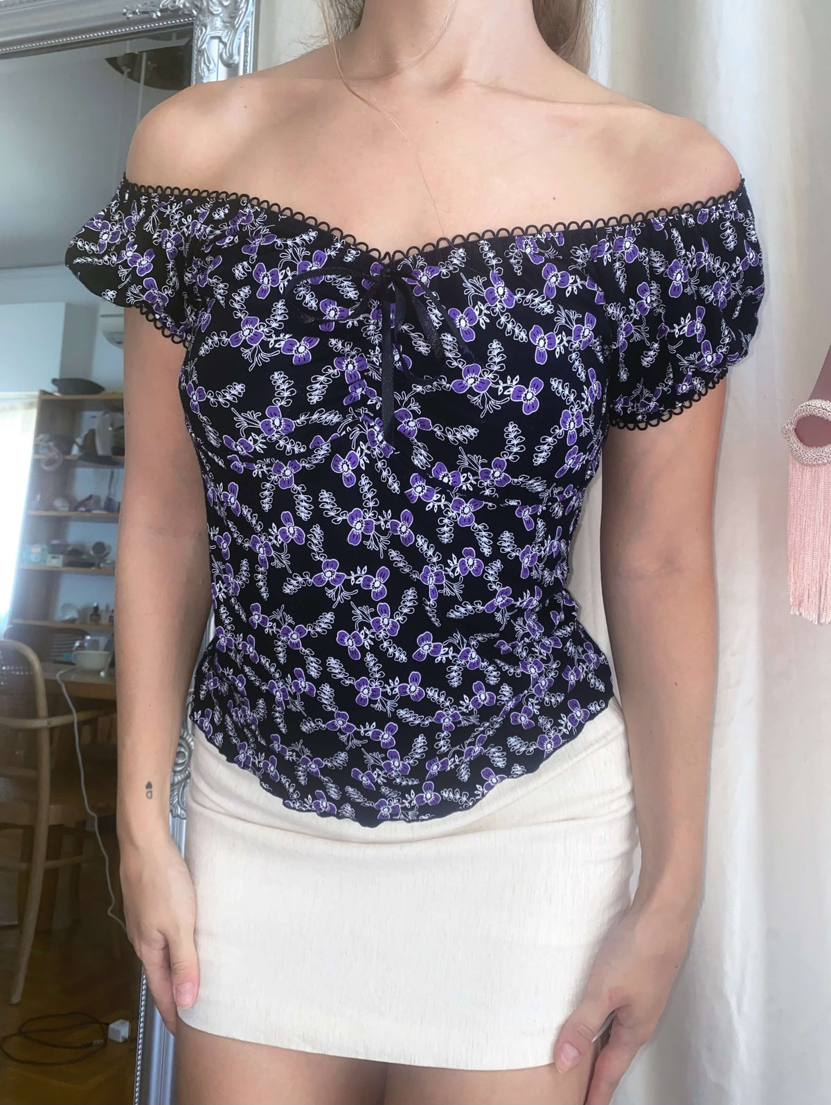 2000s Wisteria Bloom Top