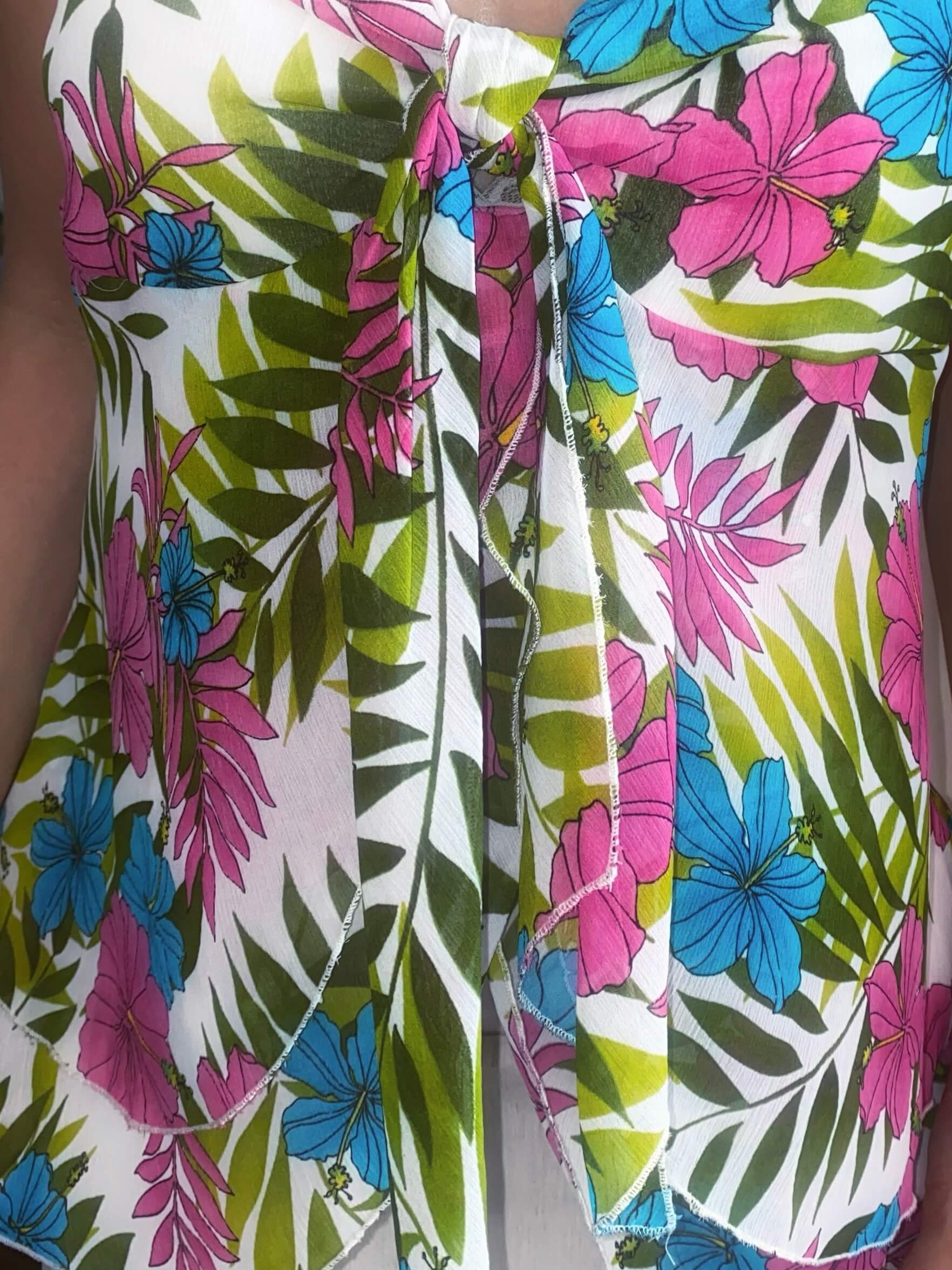 Vintage Floral Summer Top