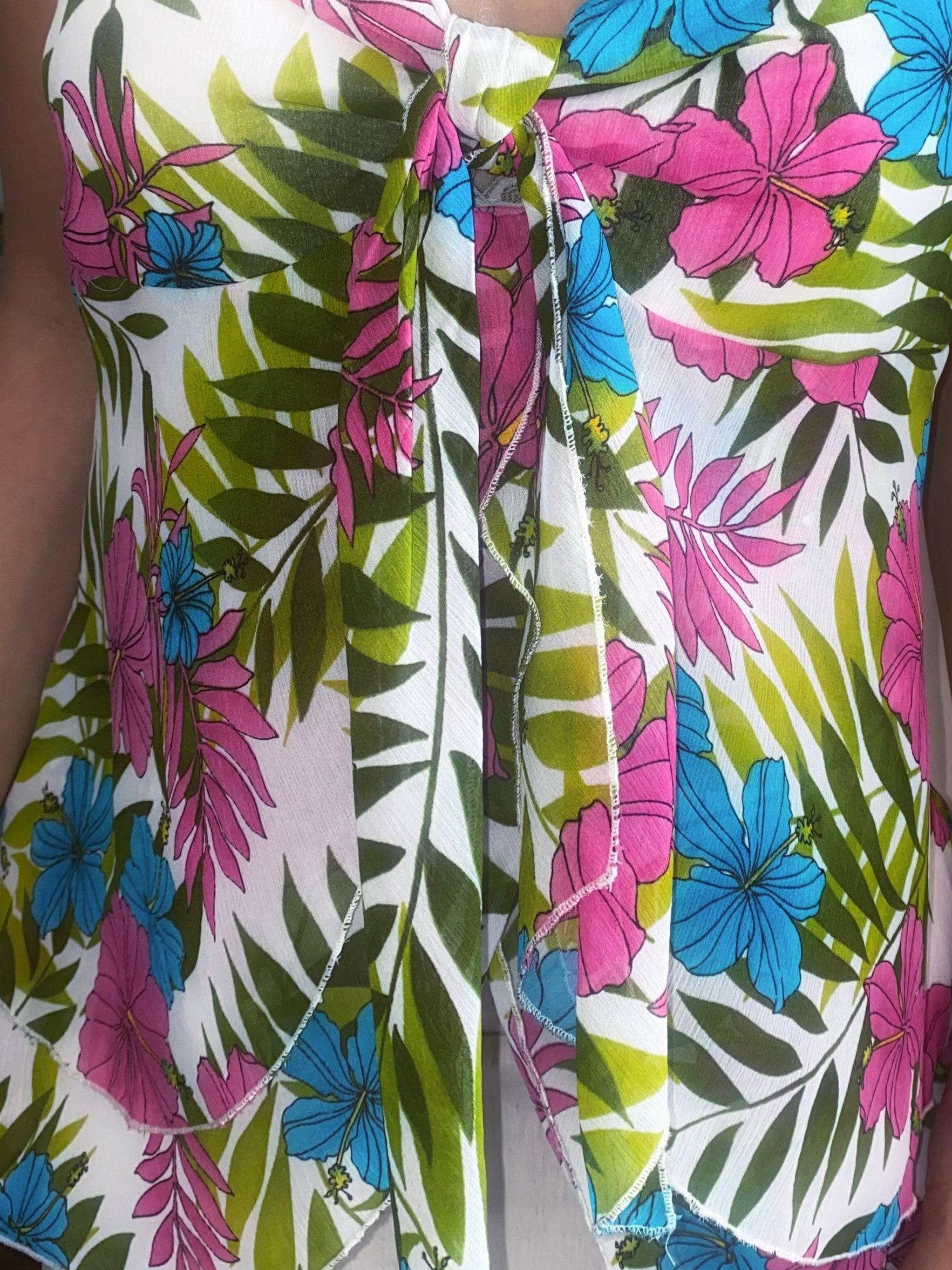 Vintage Floral Summer Top