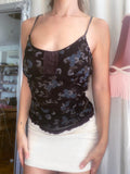 Vintage earth blossom cami top