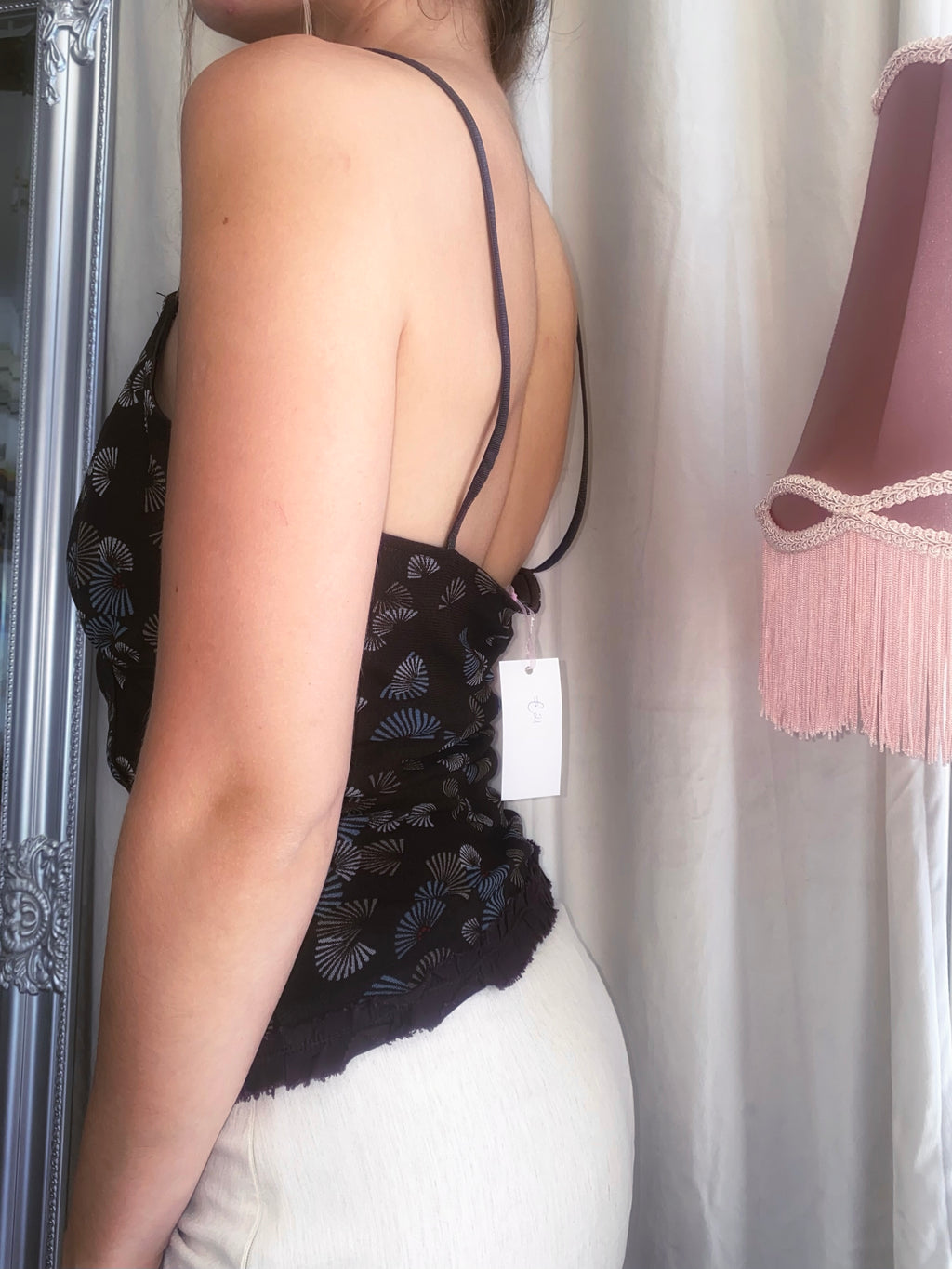 Vintage earth blossom cami top