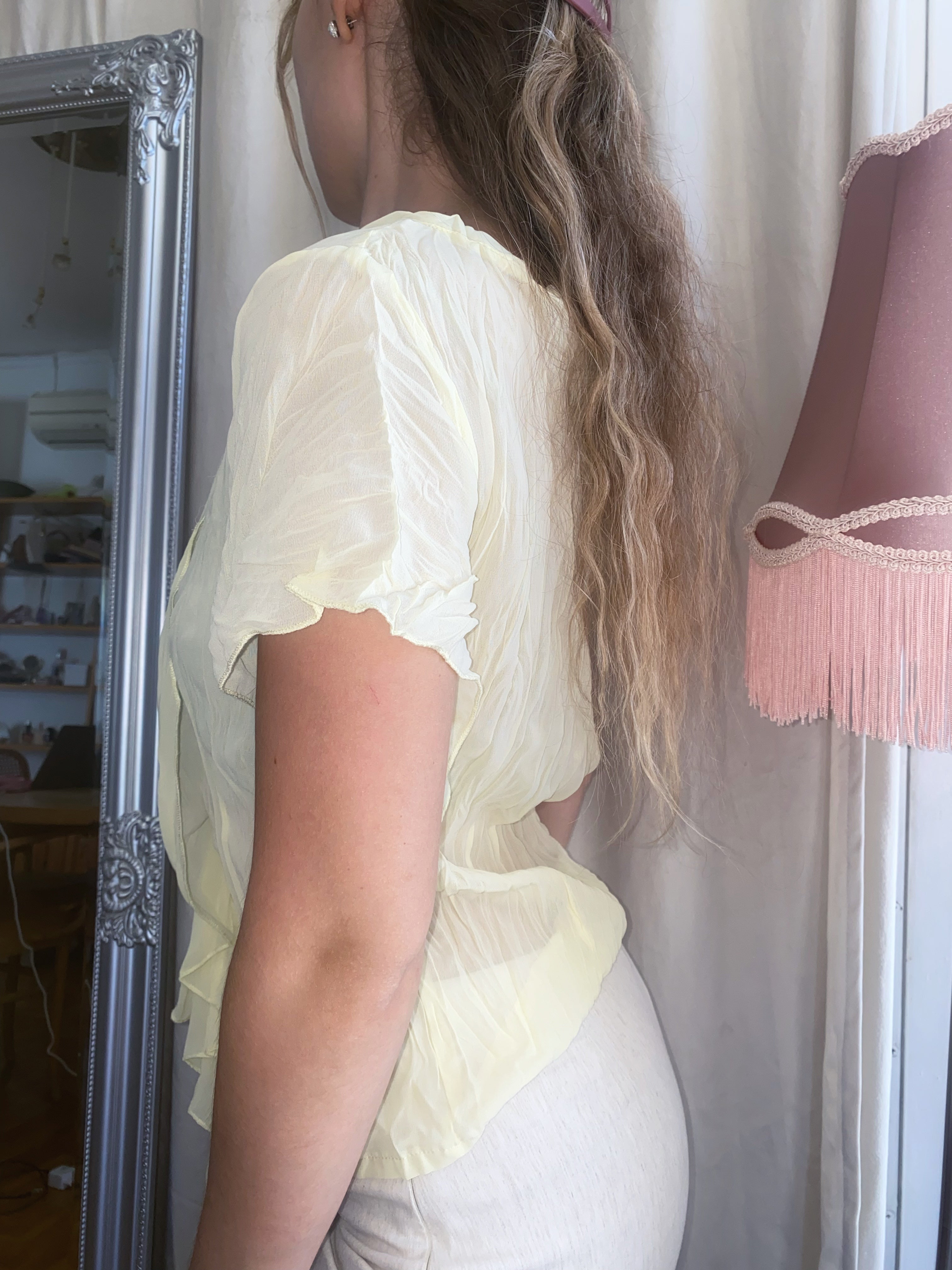 Vintage yellow fairy blouse