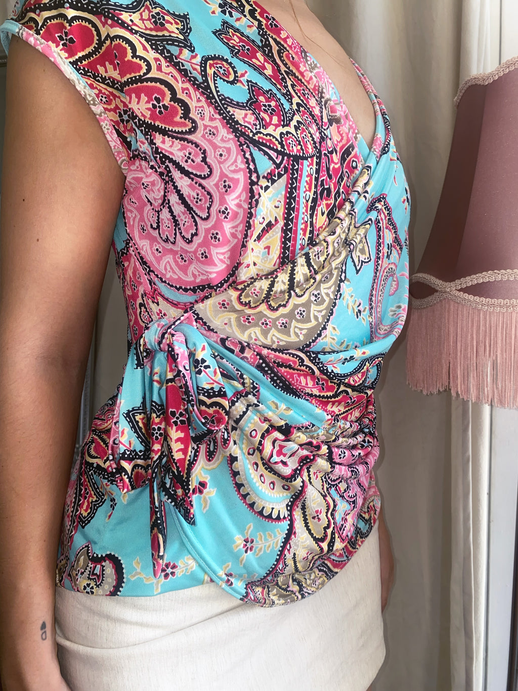 2000s Mirage wrap top
