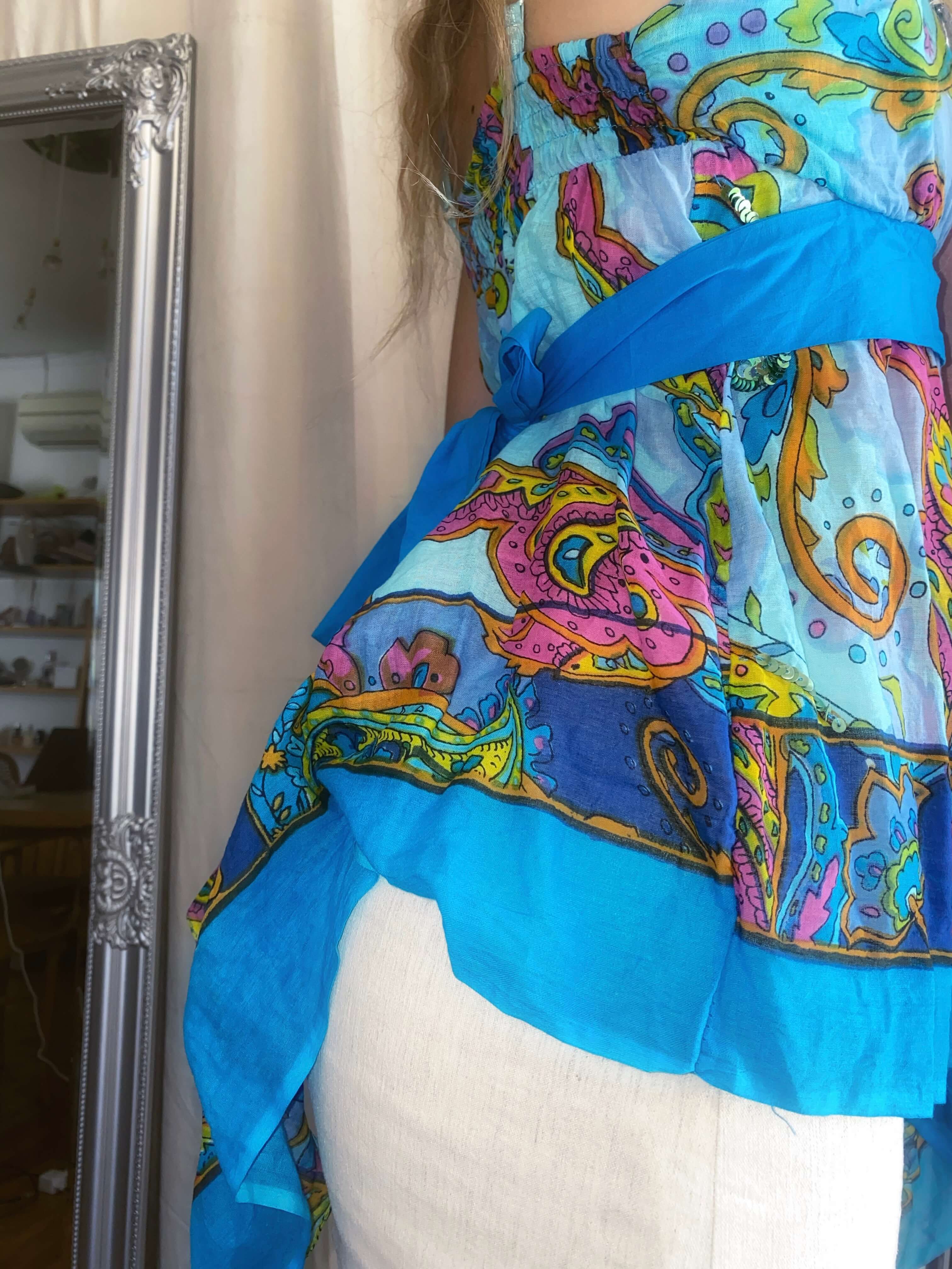 Vintage 2000s Aqua cami top