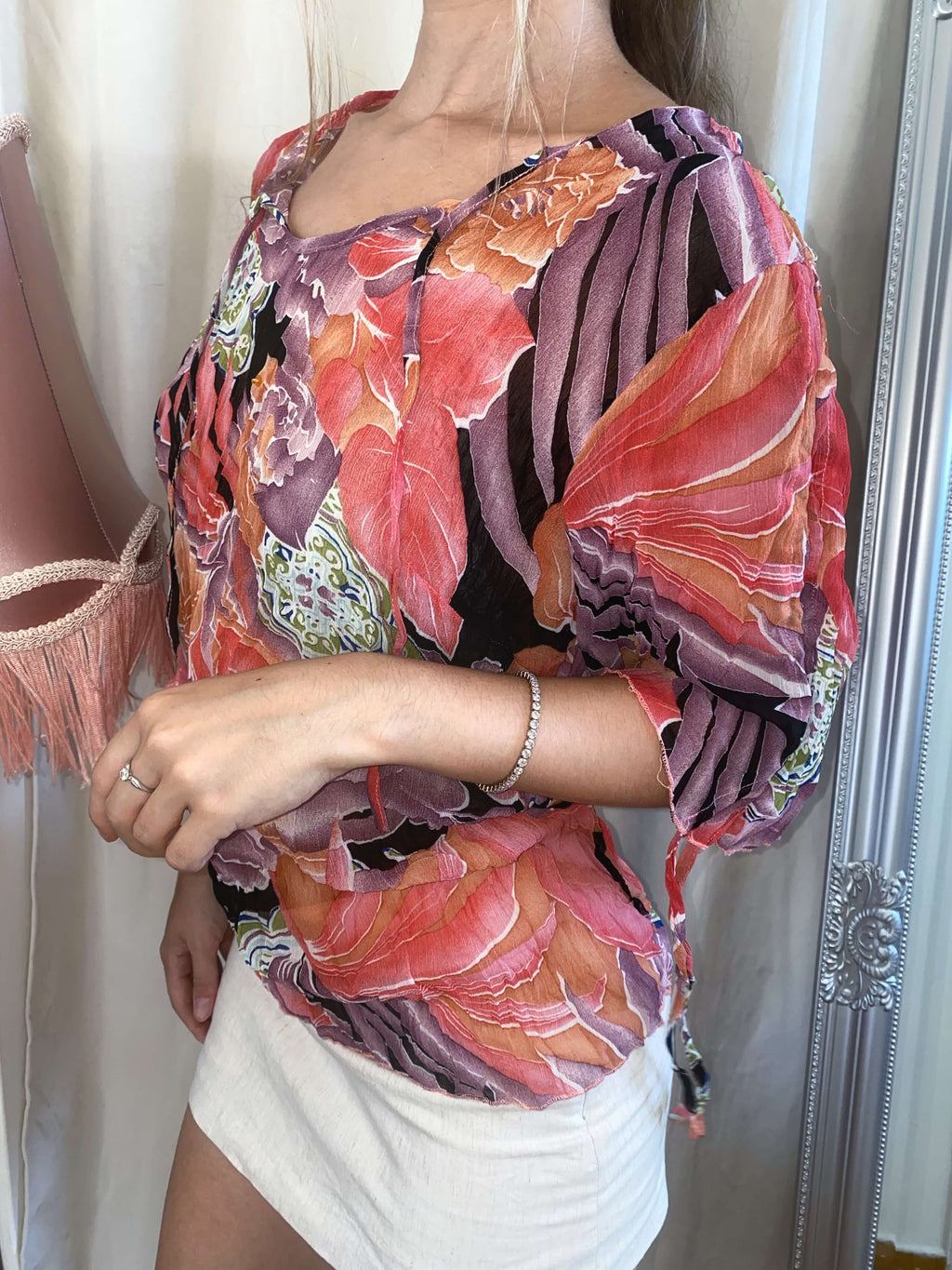Vintage Floral Fairy Blouse