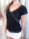 Vintage classic black blouse
