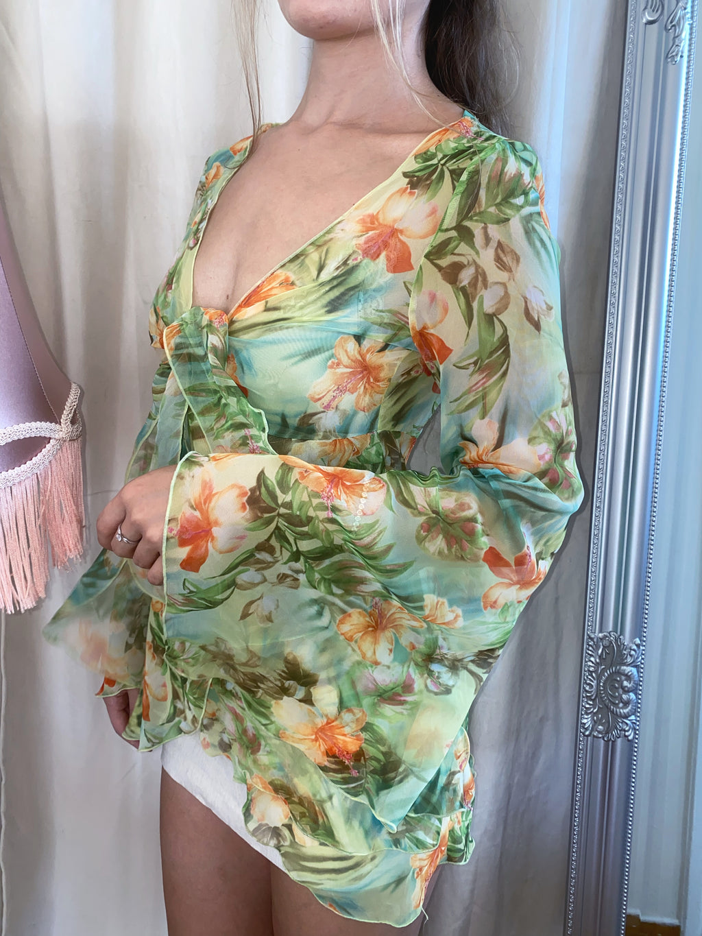 Vintage Floral Blouse
