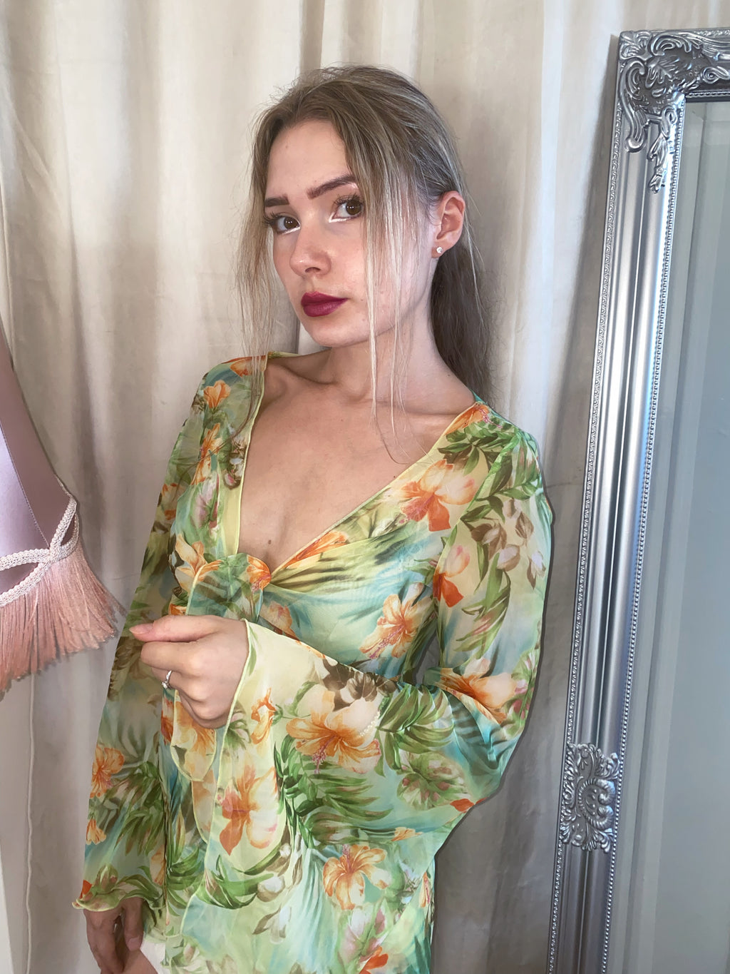 Vintage Floral Blouse