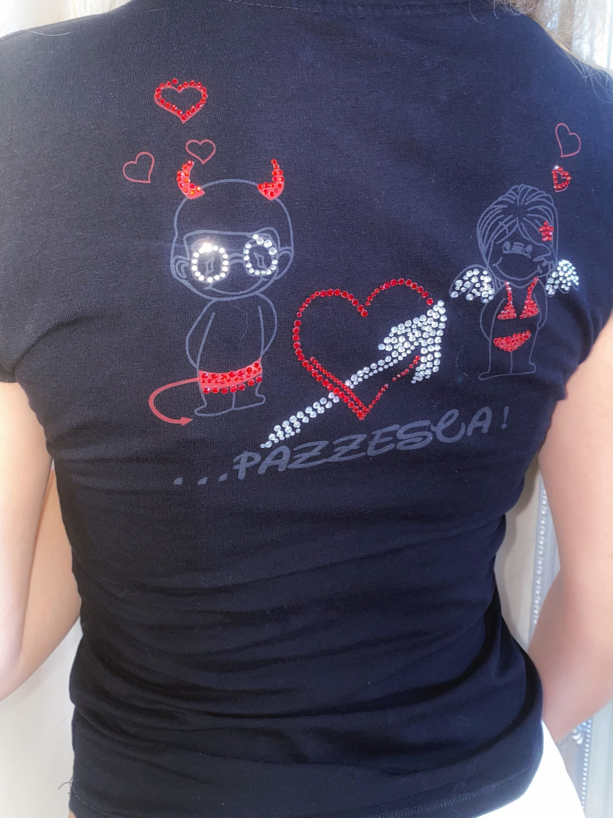Vintage 2000s Heart Sparkle Tee