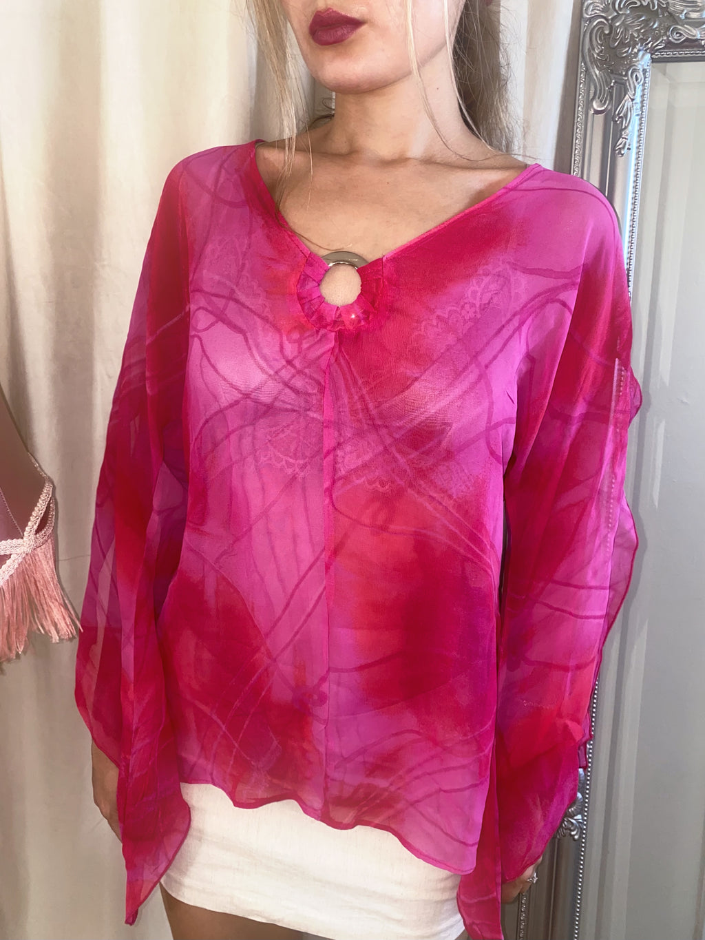 Vintage Pink Fairy Blouse