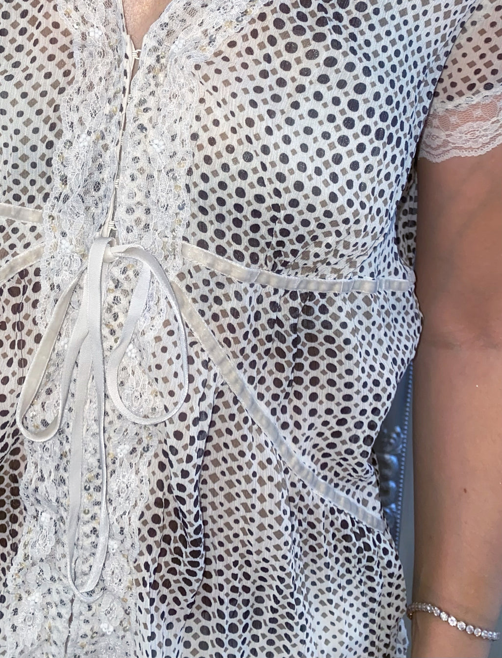 Vintage Pearl Haze Blouse