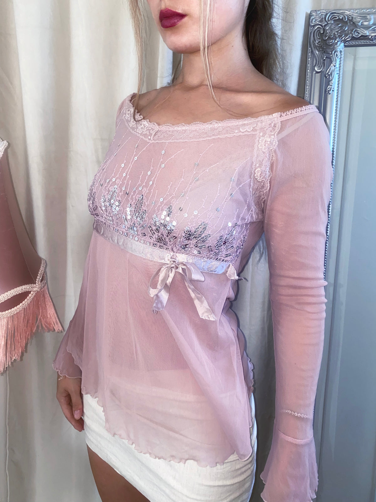 Vintage Pink Fairy Princess Blouse