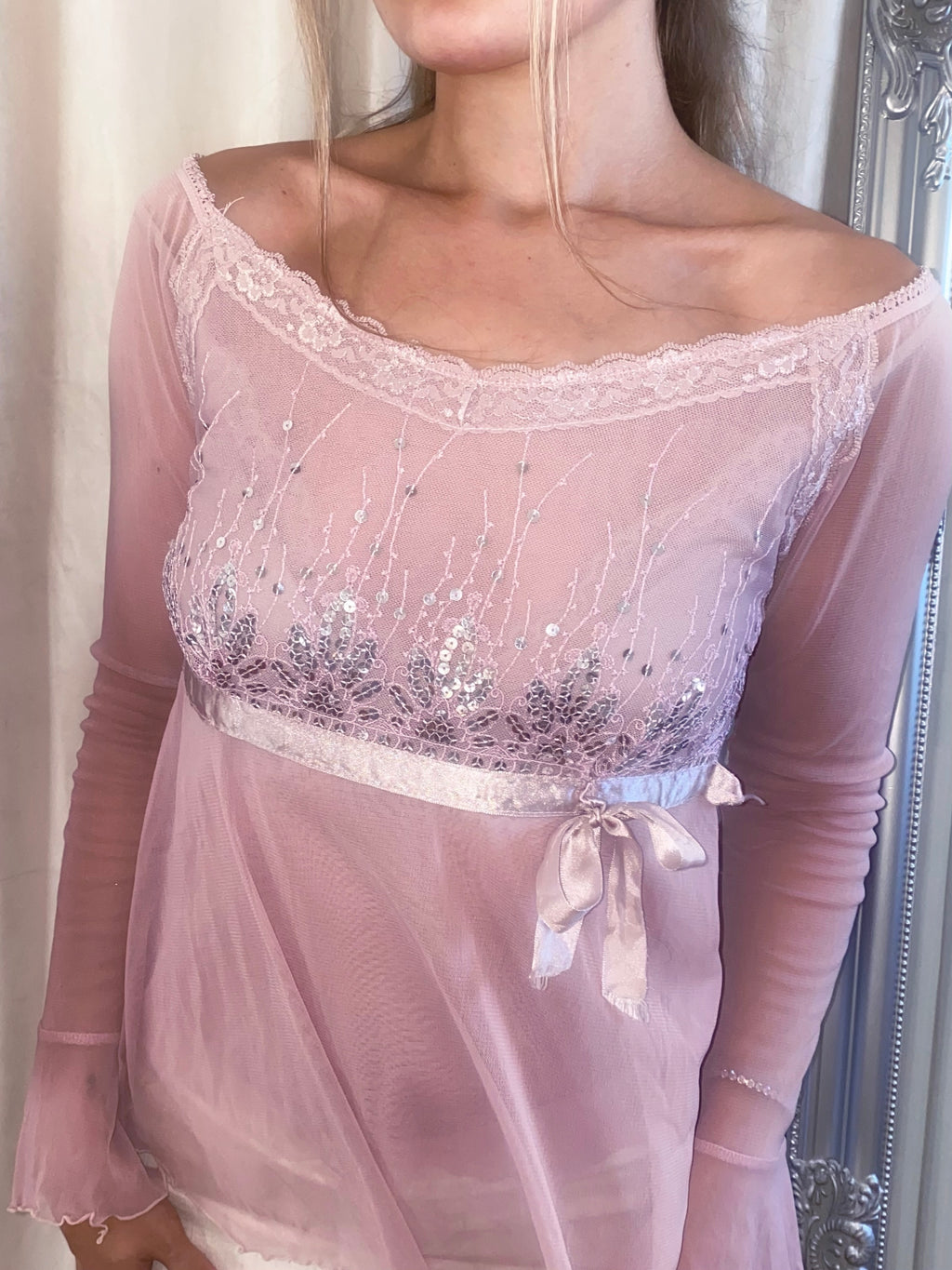 Vintage Pink Fairy Princess Blouse