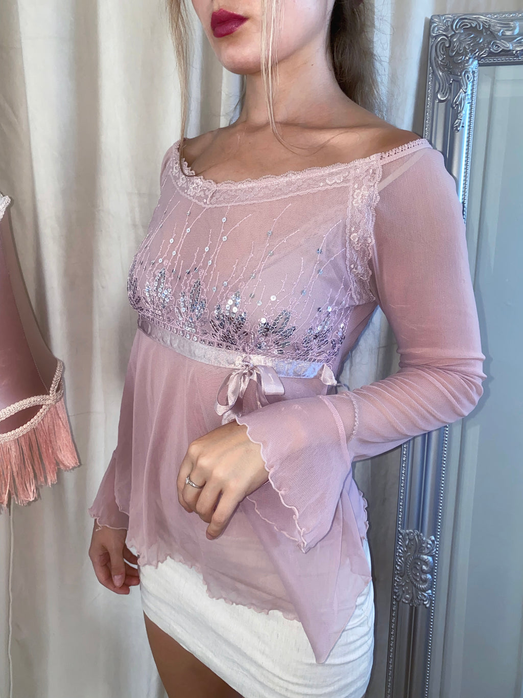 Vintage Pink Fairy Princess Blouse