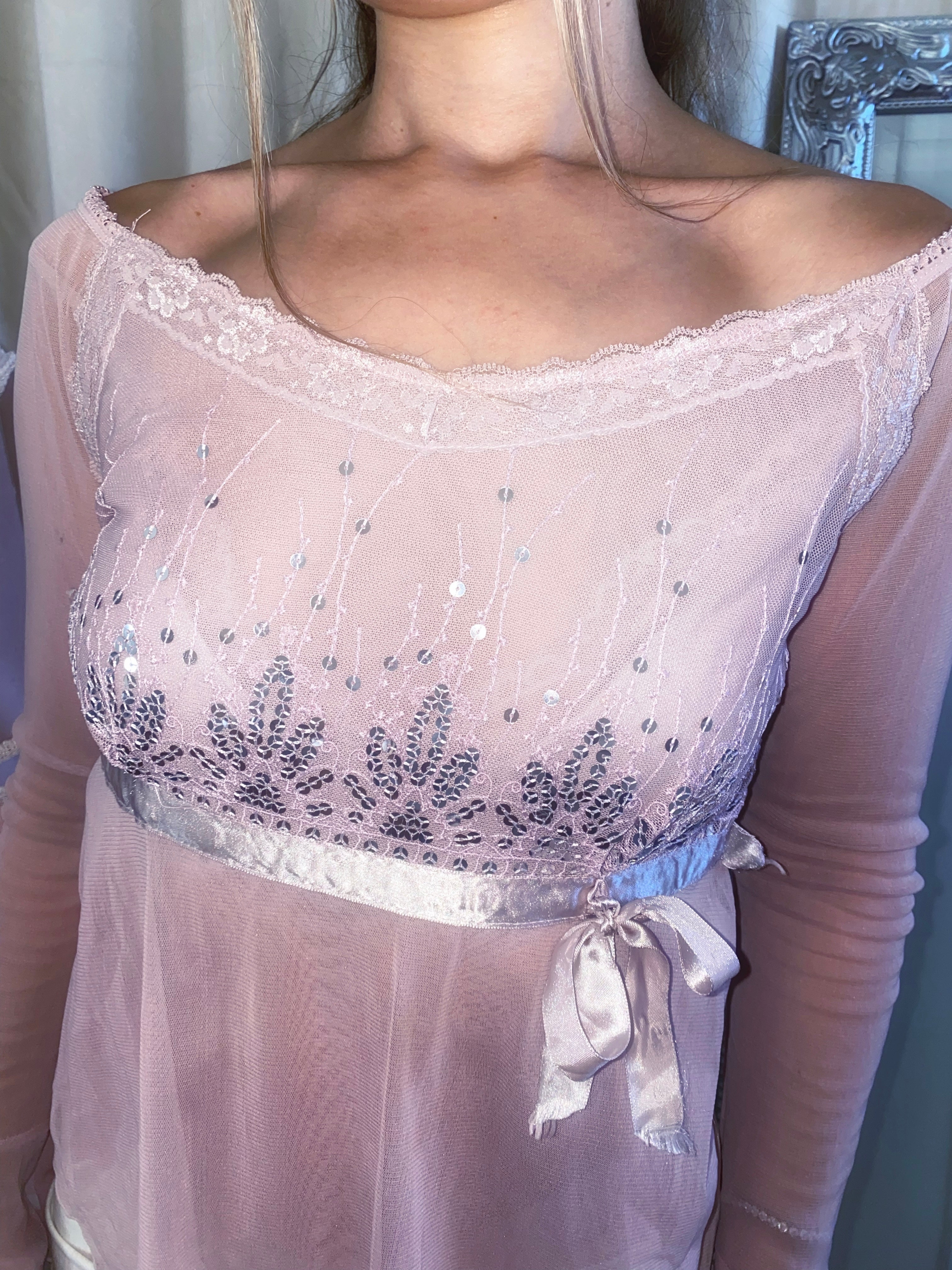 Vintage Pink Fairy Princess Blouse