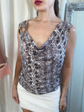 2000s Siren snake print top