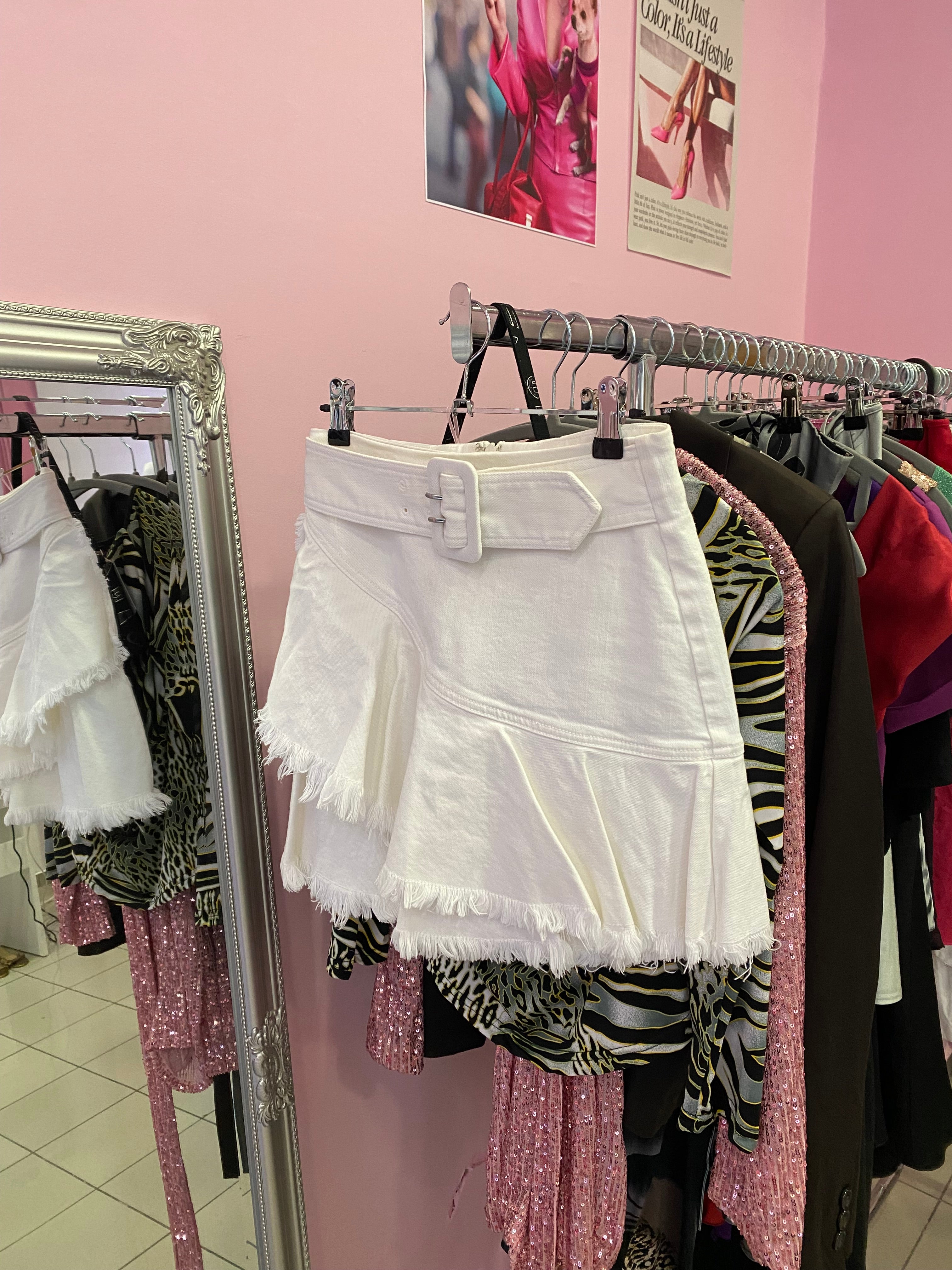 White denim Miss Sixty Skirt