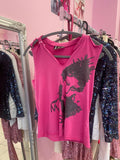 Hot pink tank top